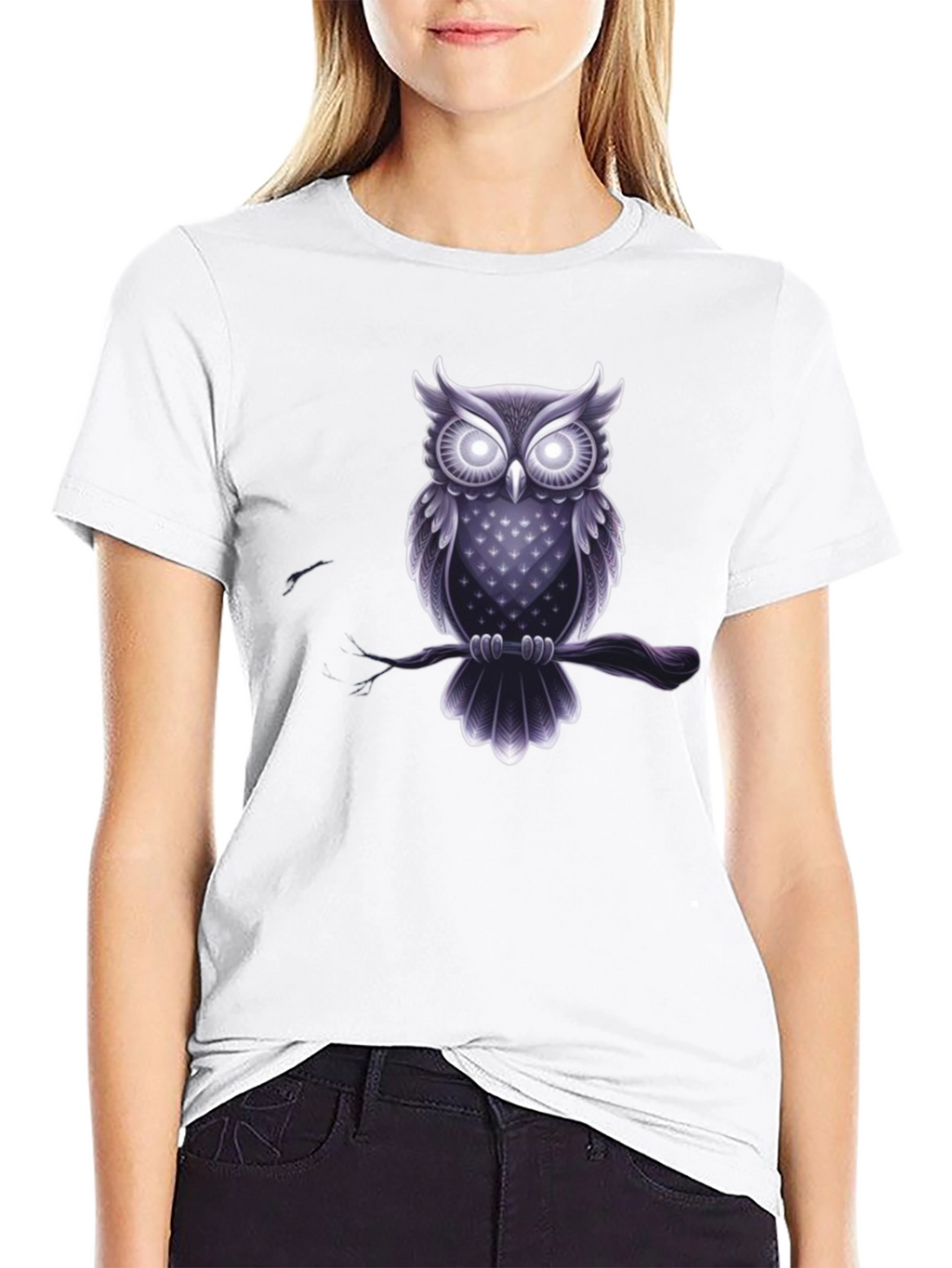 Owl Graphic Tee - Mens Black T-Shirt