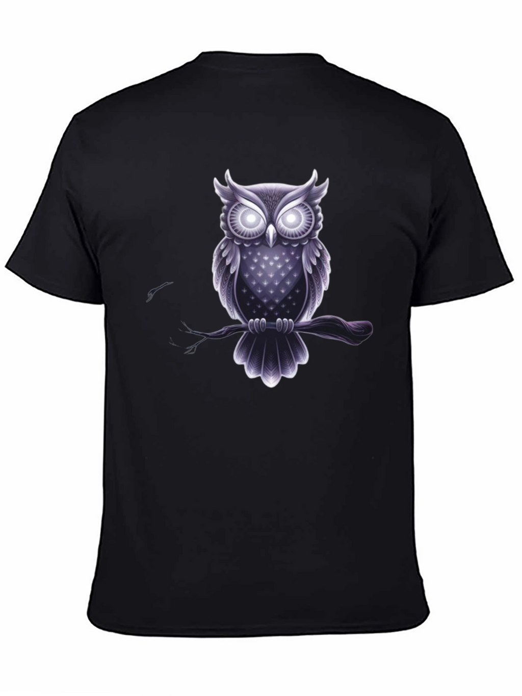 Owl Graphic Tee - Mens Black T-Shirt
