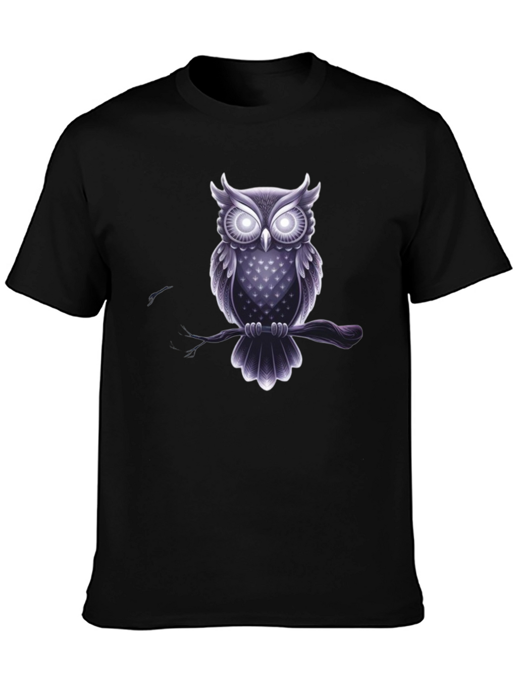 Owl Graphic Tee - Mens Black T-Shirt