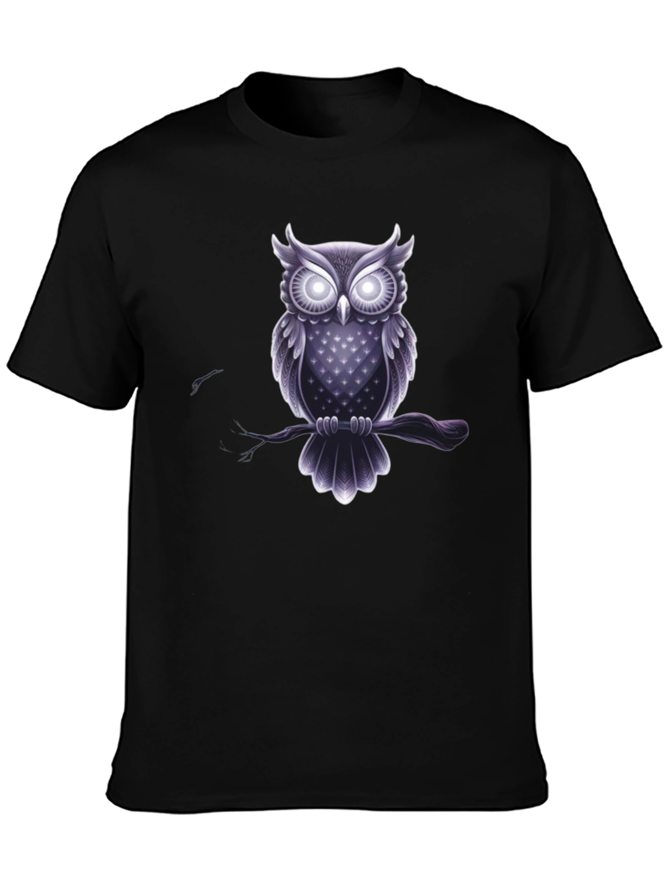 Owl Graphic Tee - Mens Black T-Shirt