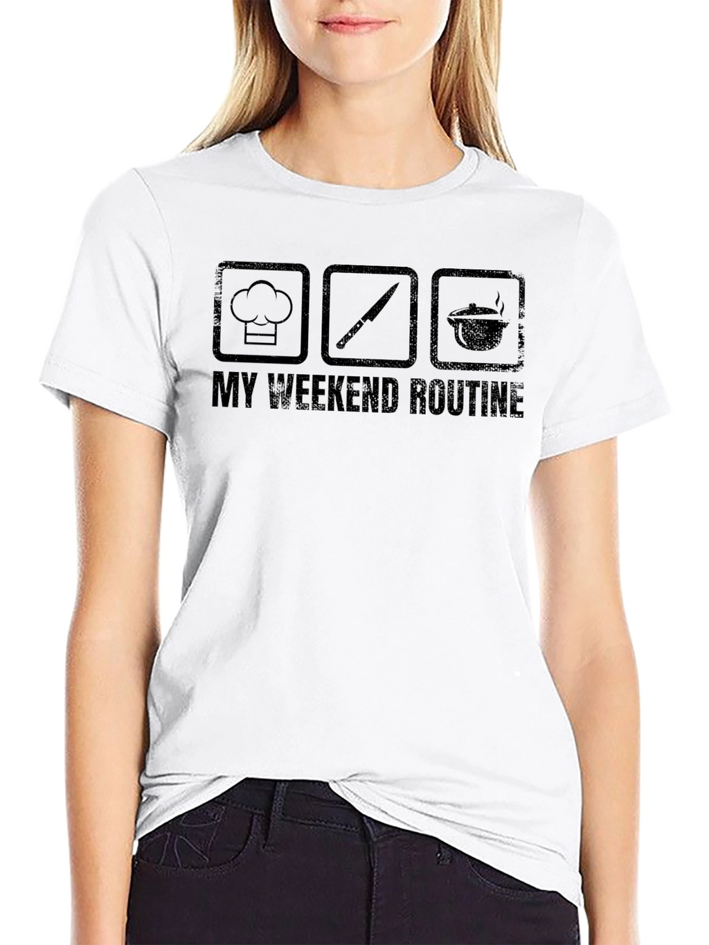Chef Weekend Routine T-Shirt - Cooking Hobby Tee