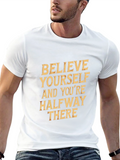 Believe Yourself Graphic Tee - Motivational T-Shirt