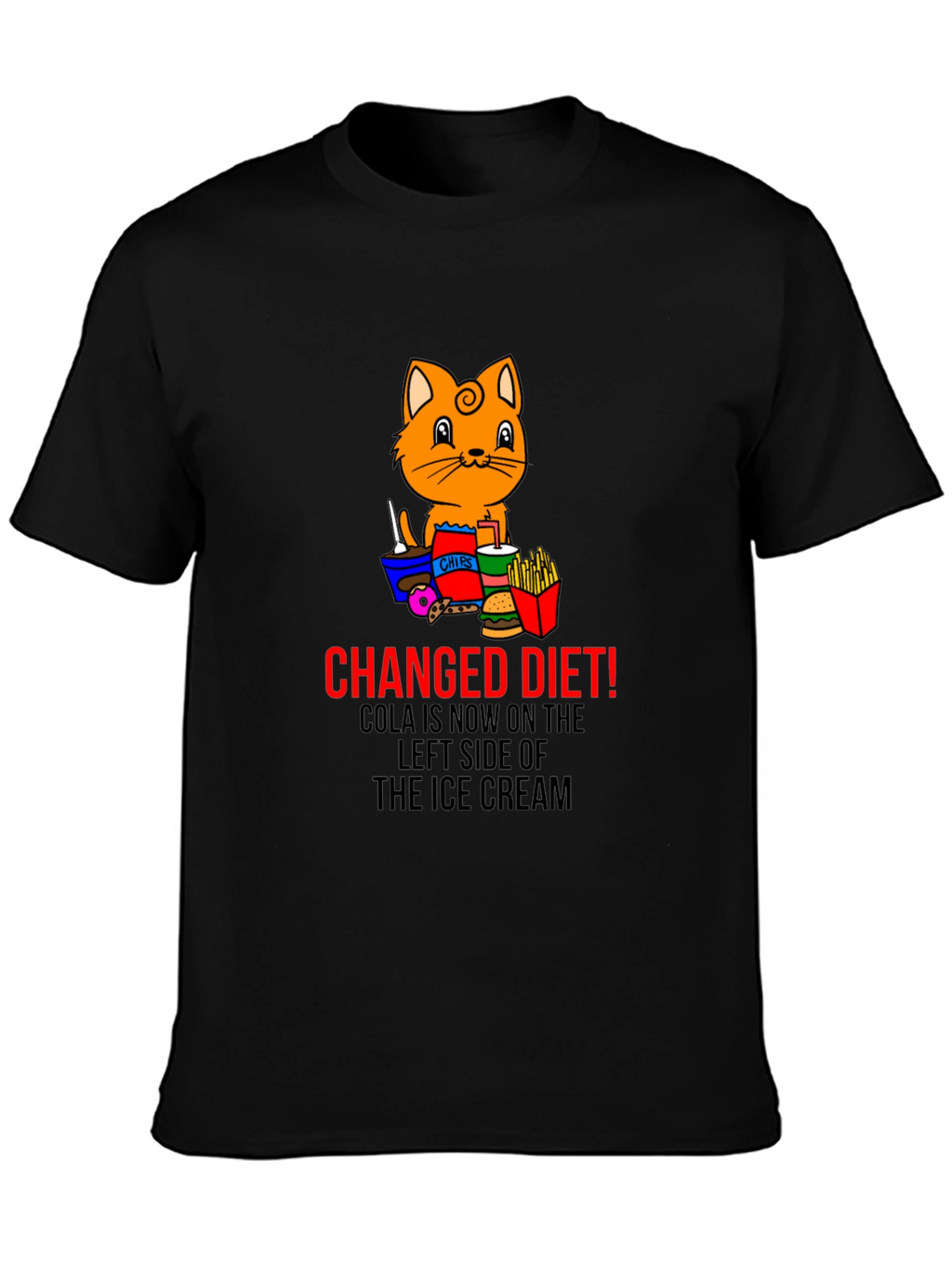 Changed Diet Cat T-Shirt