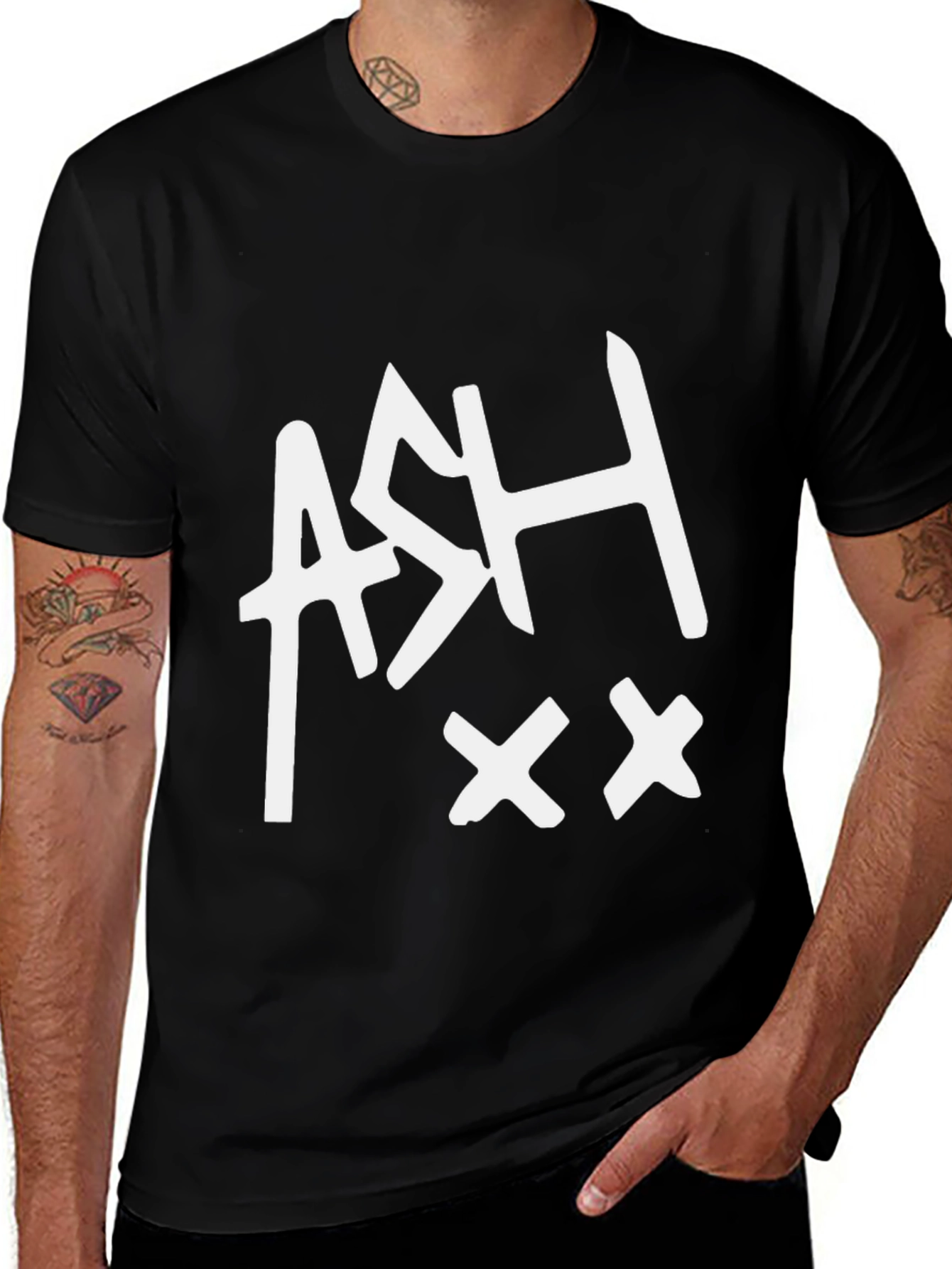 ASH XX Graphic Tee - Mens Black Cotton T-Shirt