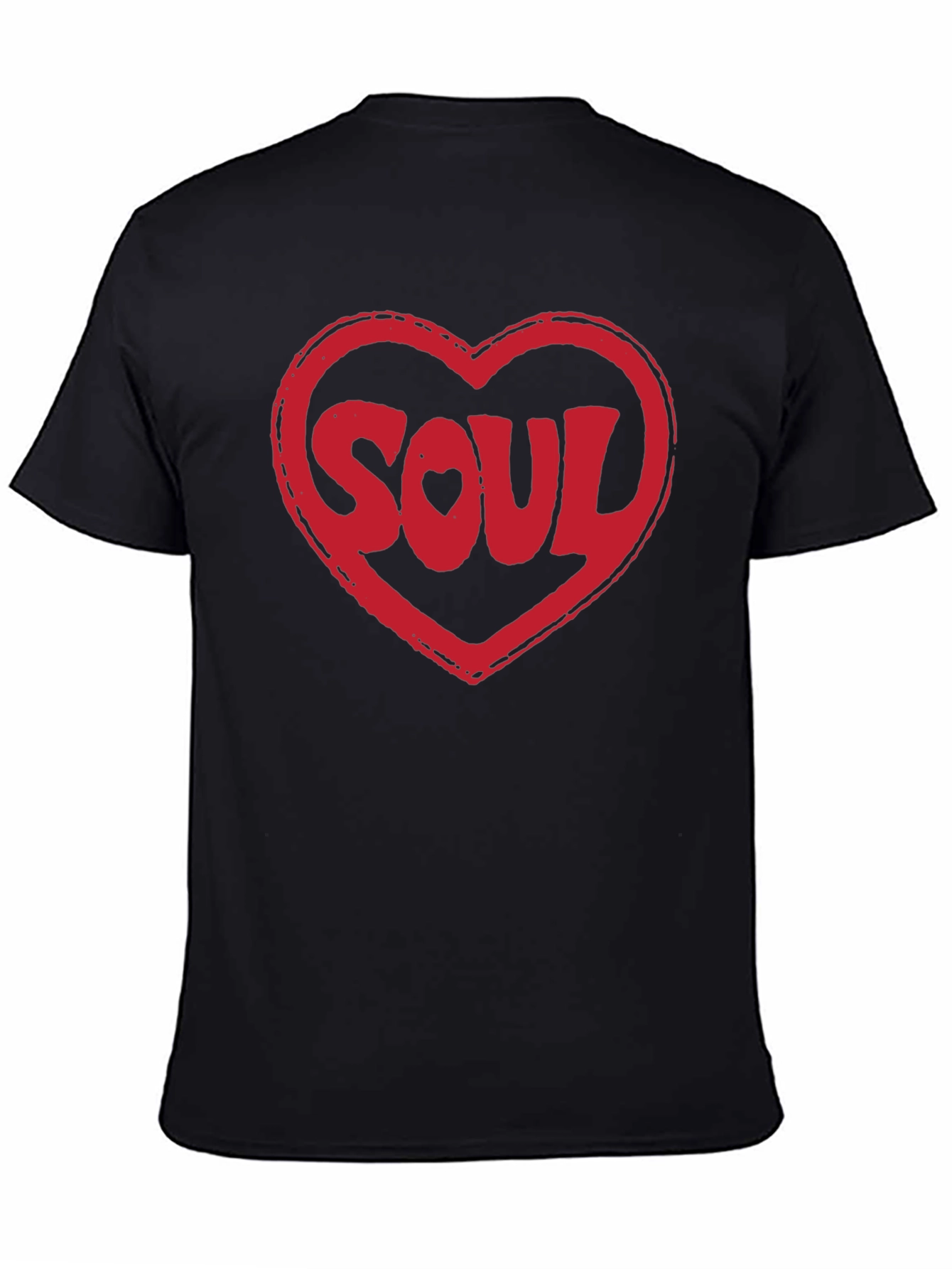 Soul Heart Graphic T-Shirt - Soft Black Tee