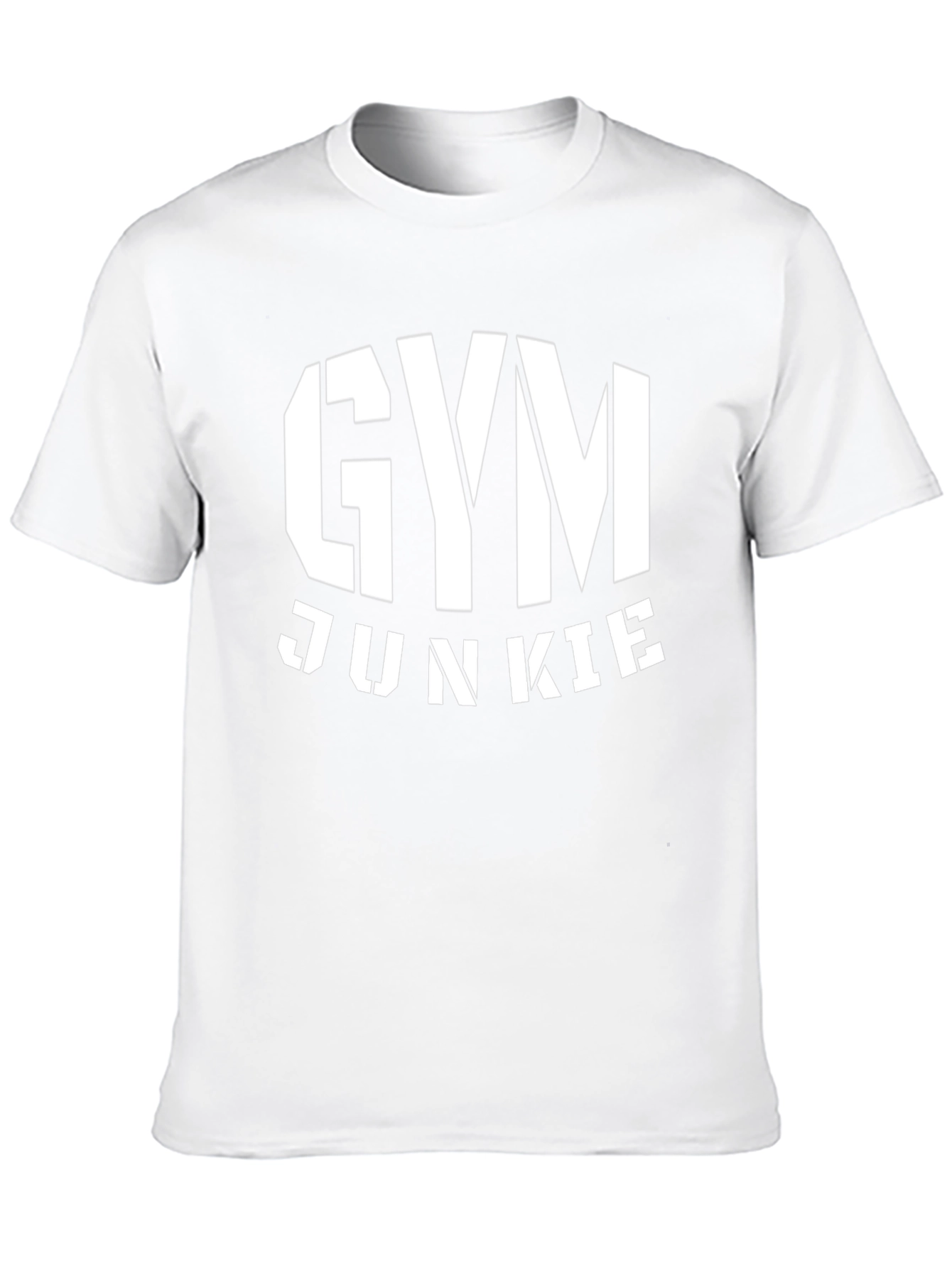 Gym Junkie Black Graphic T-Shirt