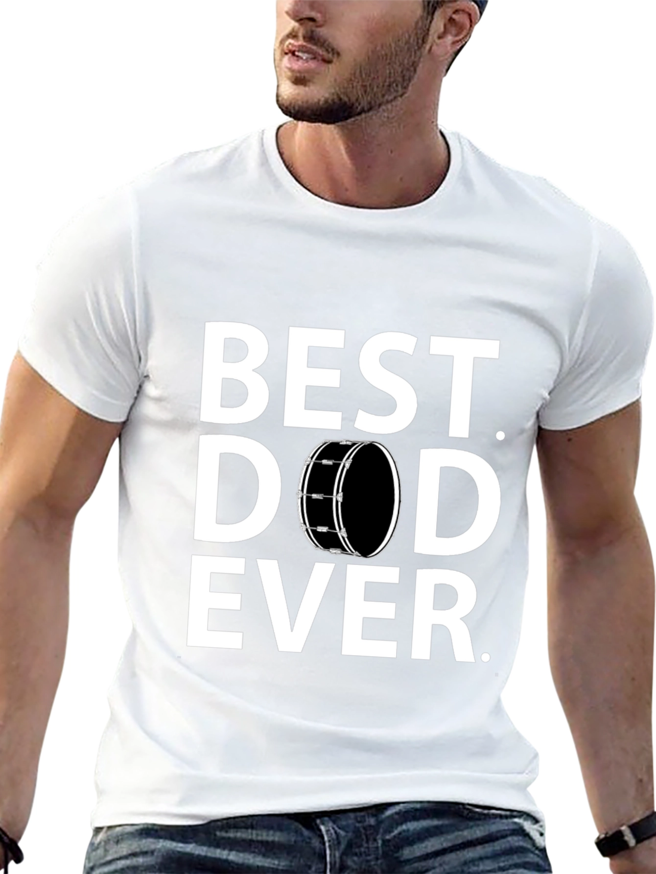 Best Dad Ever T-Shirt - Drummer Edition