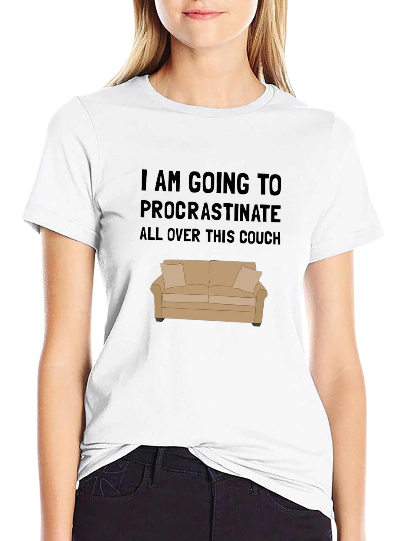 Procrastinate Couch Graphic Tee