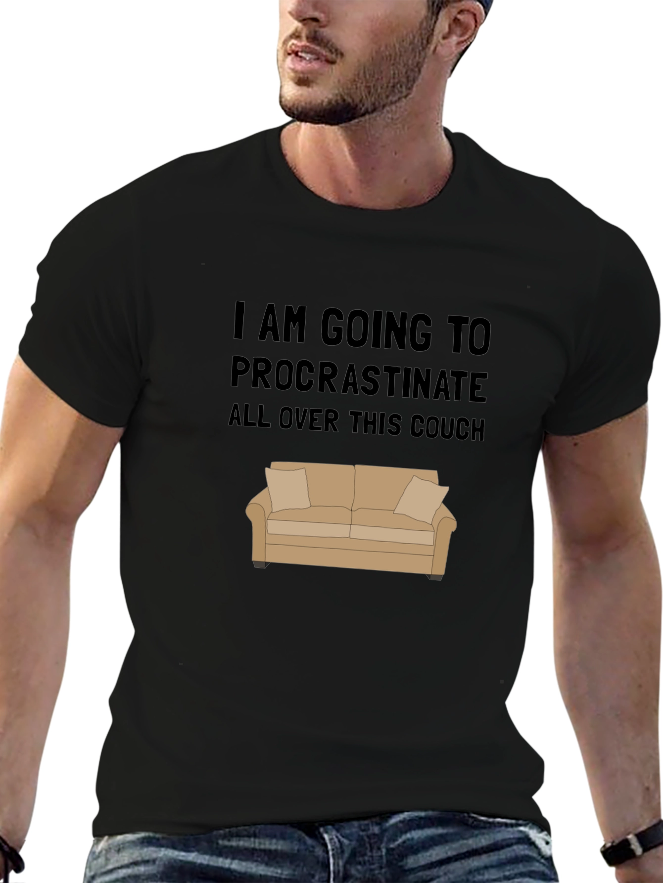 Procrastinate Couch Graphic Tee