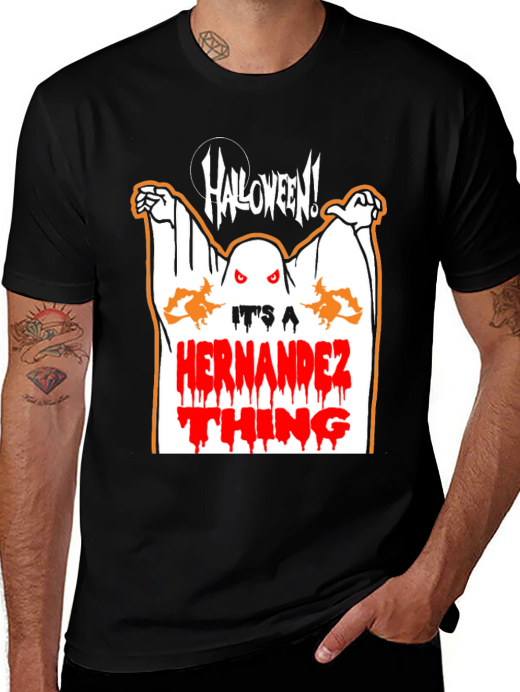 Halloween Hernandez T-Shirt - Spooky Family Fun