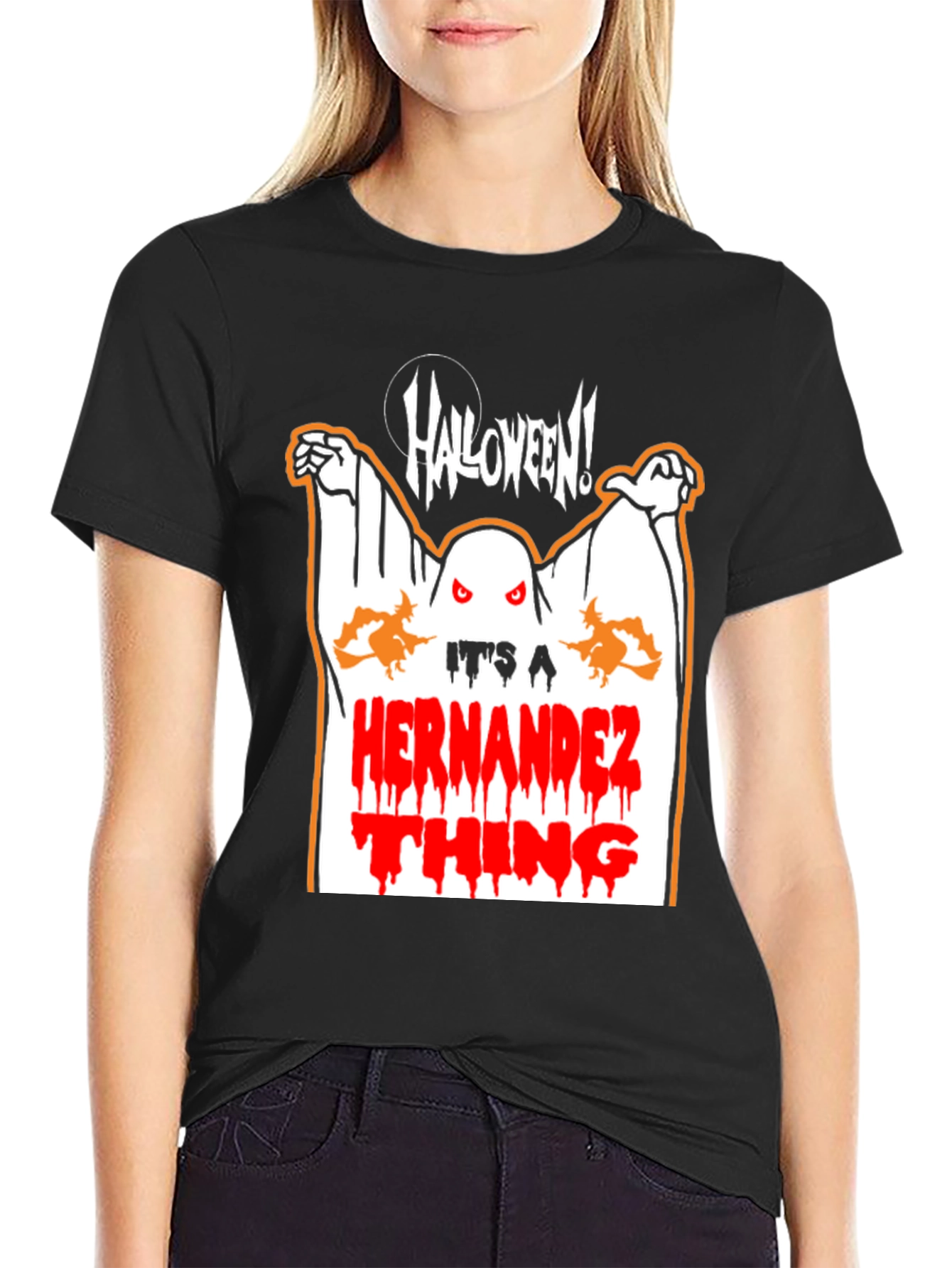 Halloween Hernandez T-Shirt - Spooky Family Fun