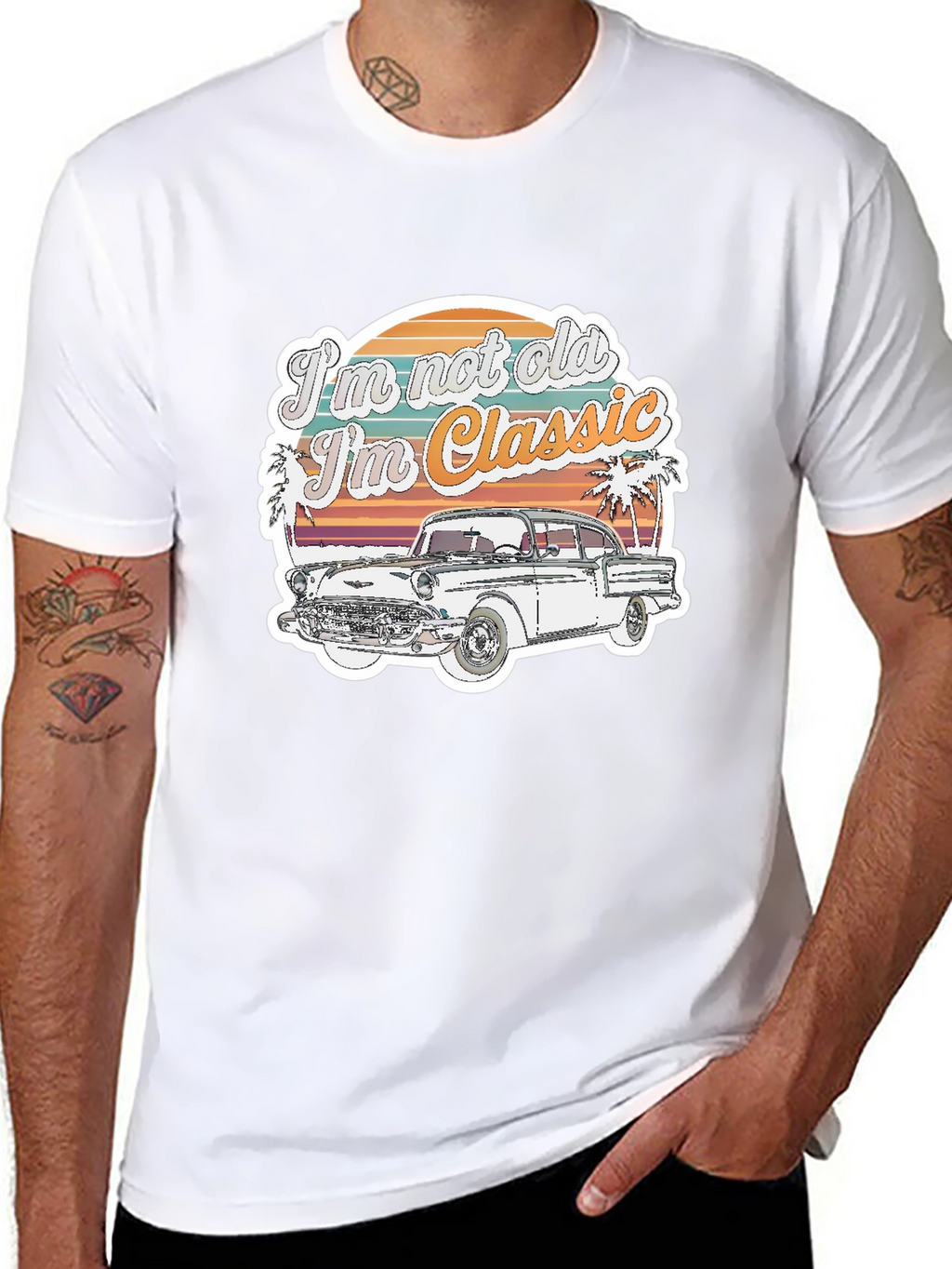 Retro Car Graphic Tee: Im Not Old Im Classic