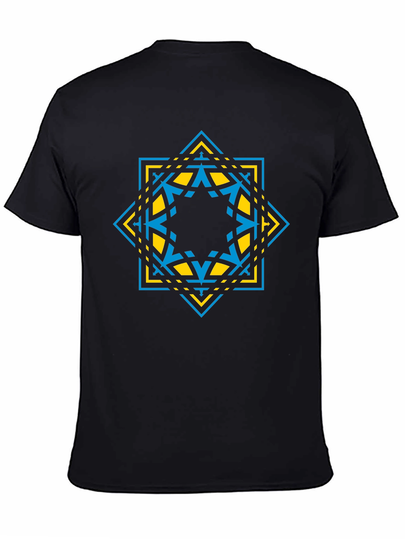 Geometric Star Graphic Tee - Modern Design