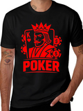 Poker King Graphic Tee - Casino Card Game Shirt