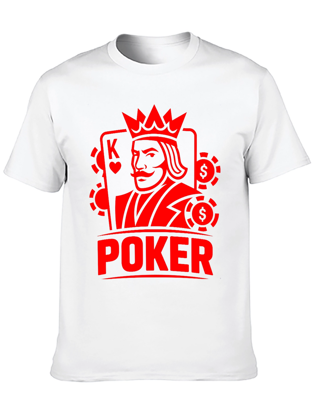 Poker King Graphic Tee - Casino Card Game Shirt