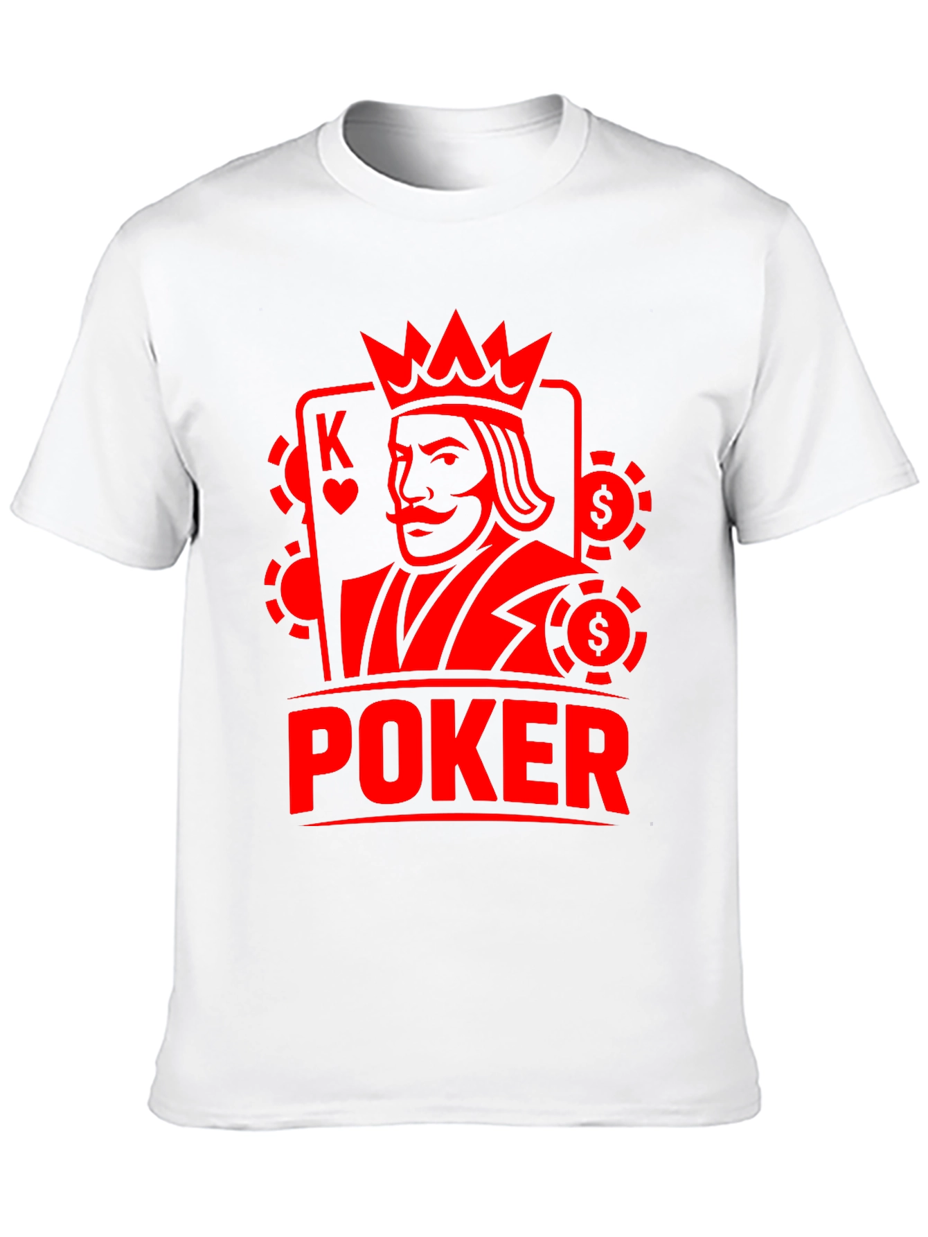 Poker King Graphic Tee - Casino Card Game Shirt