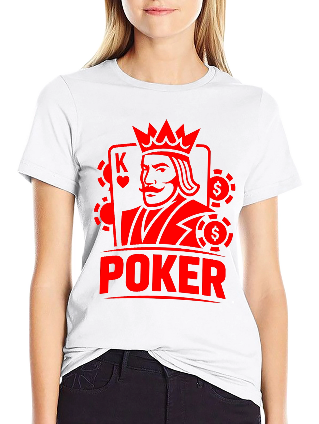 Poker King Graphic Tee - Casino Card Game Shirt