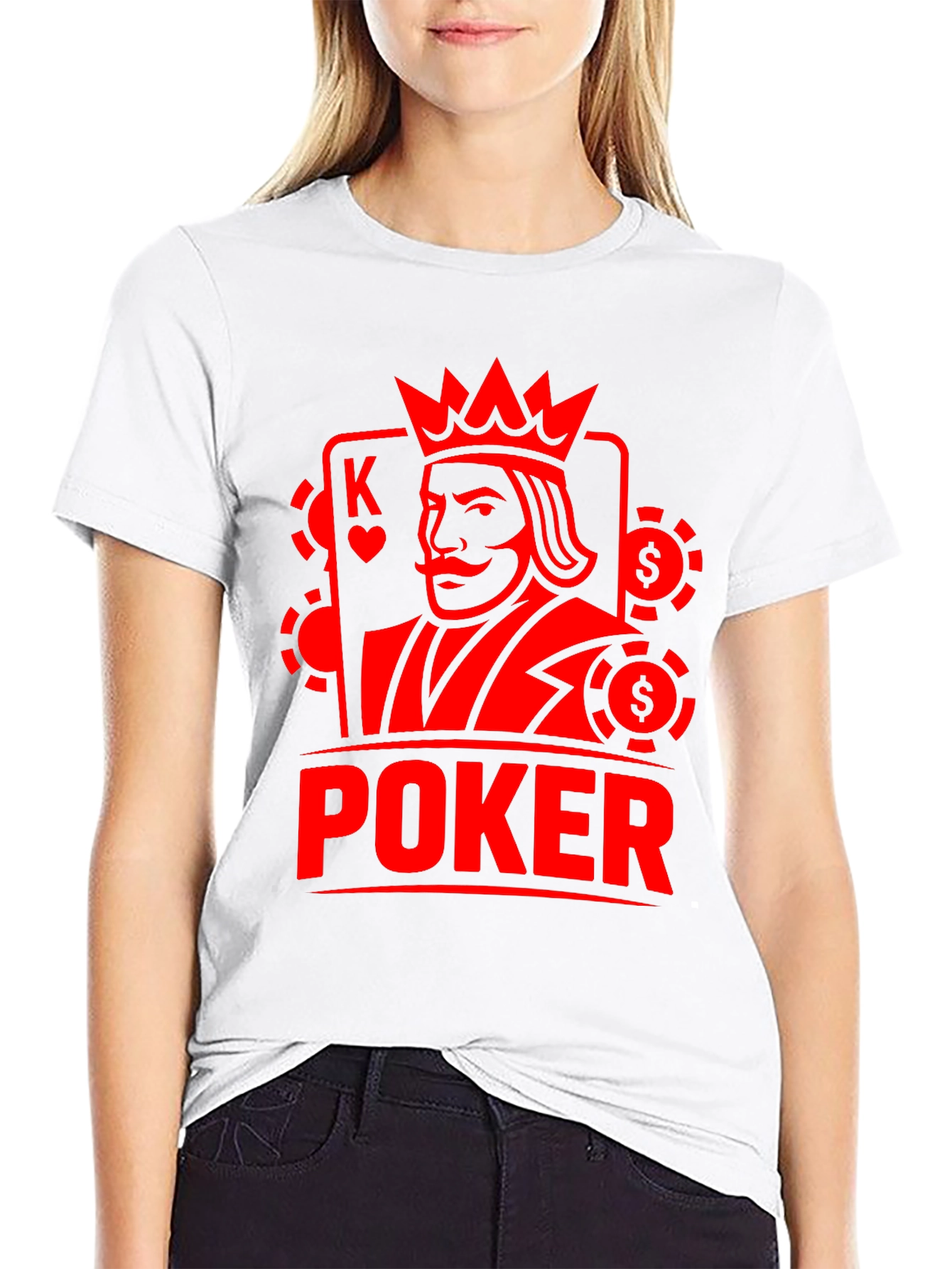 Poker King Graphic Tee - Casino Card Game Shirt
