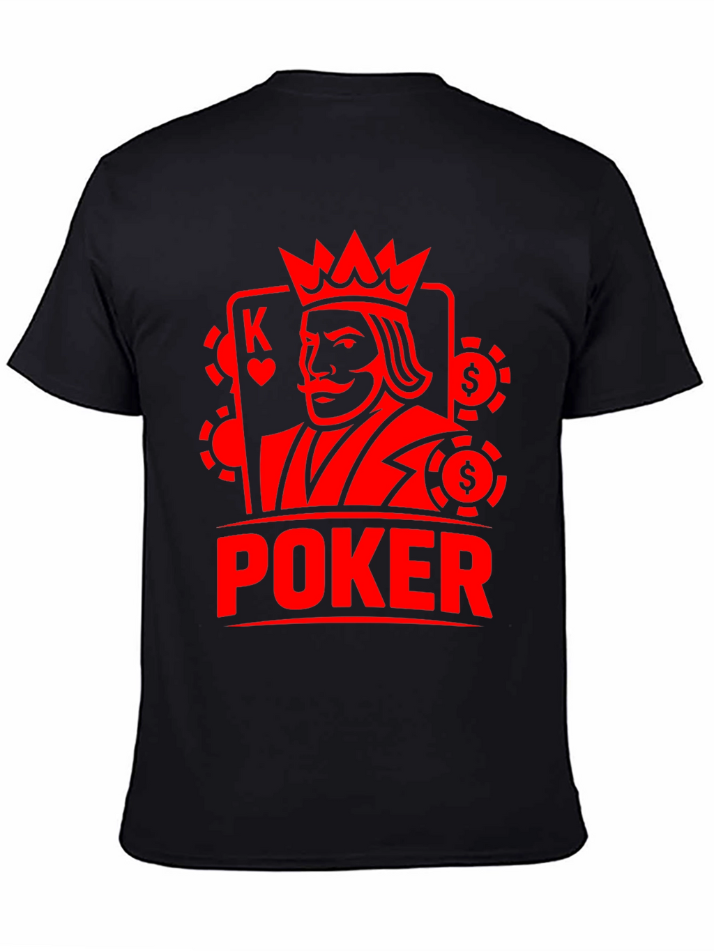 Poker King Graphic Tee - Casino Card Game Shirt
