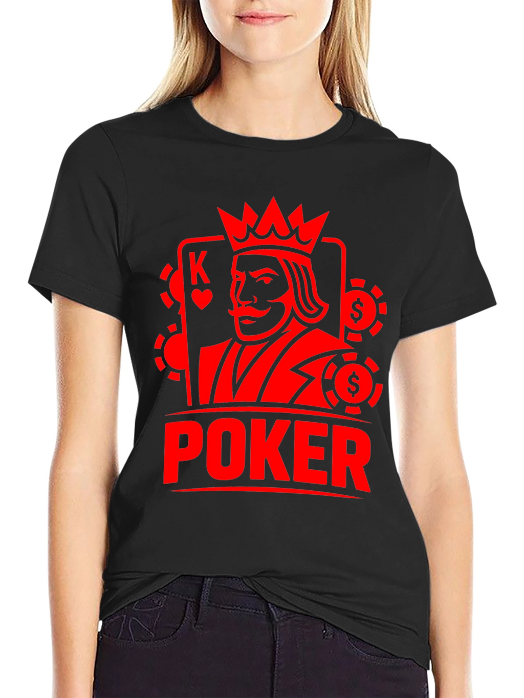 Poker King Graphic Tee - Casino Card Game Shirt