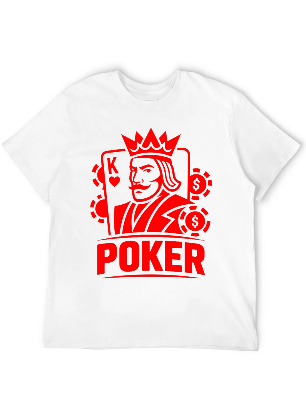 Poker King Graphic Tee - Casino Card Game Shirt