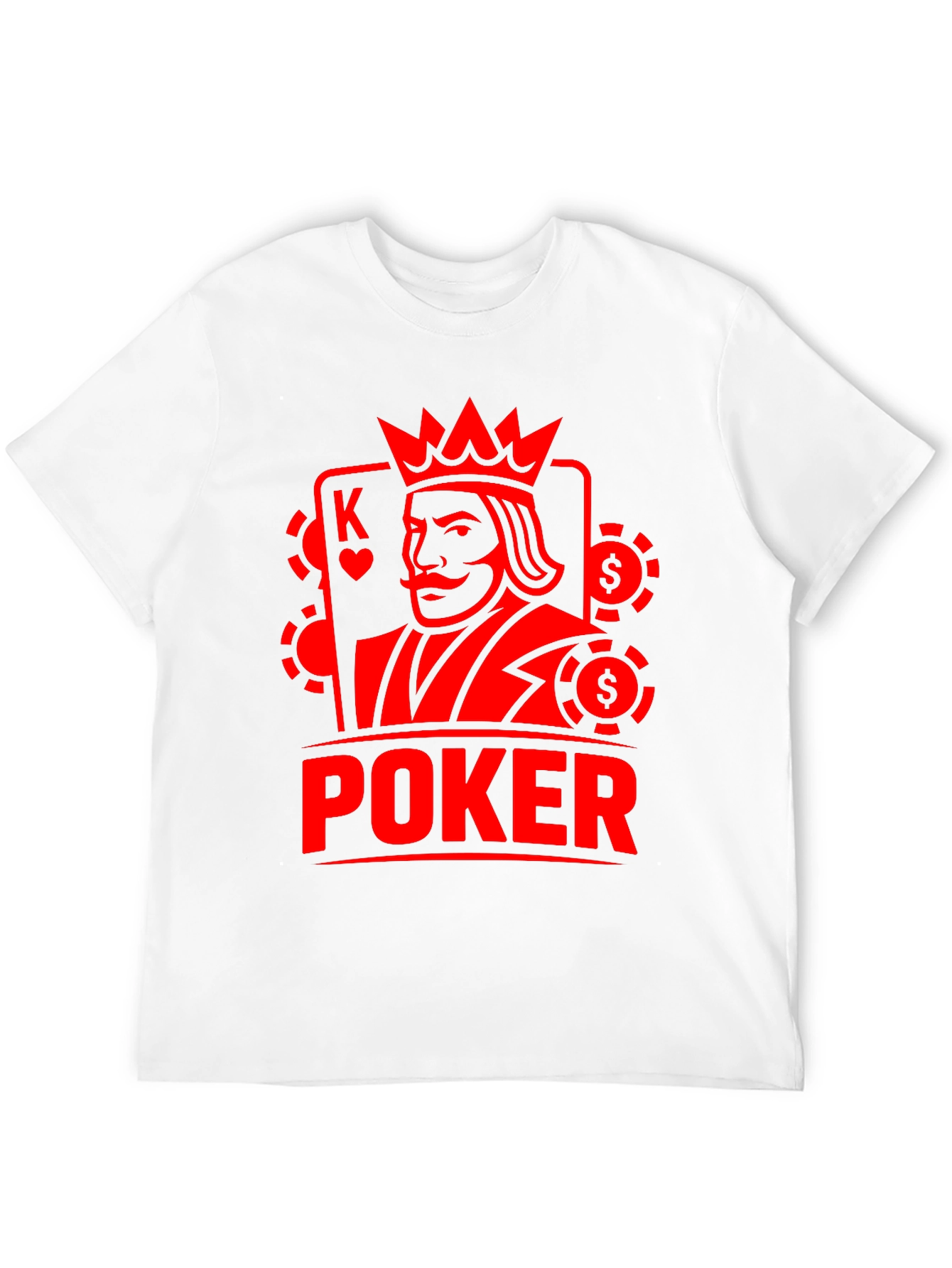 Poker King Graphic Tee - Casino Card Game Shirt