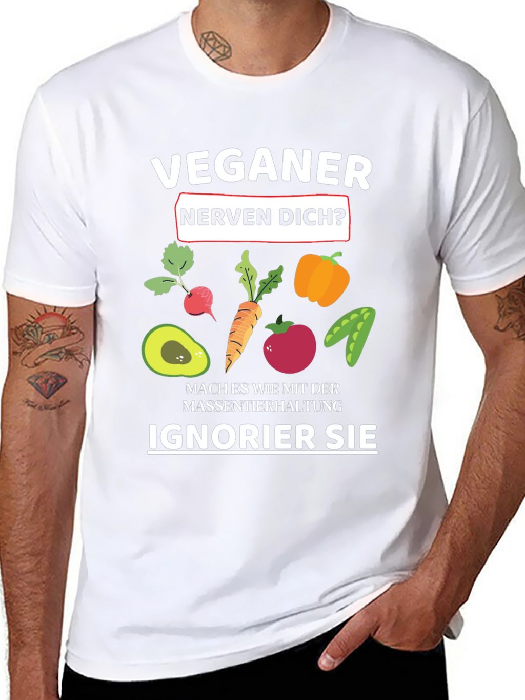 Vegan Slogan T-Shirt - Black Vegan Humor Tee