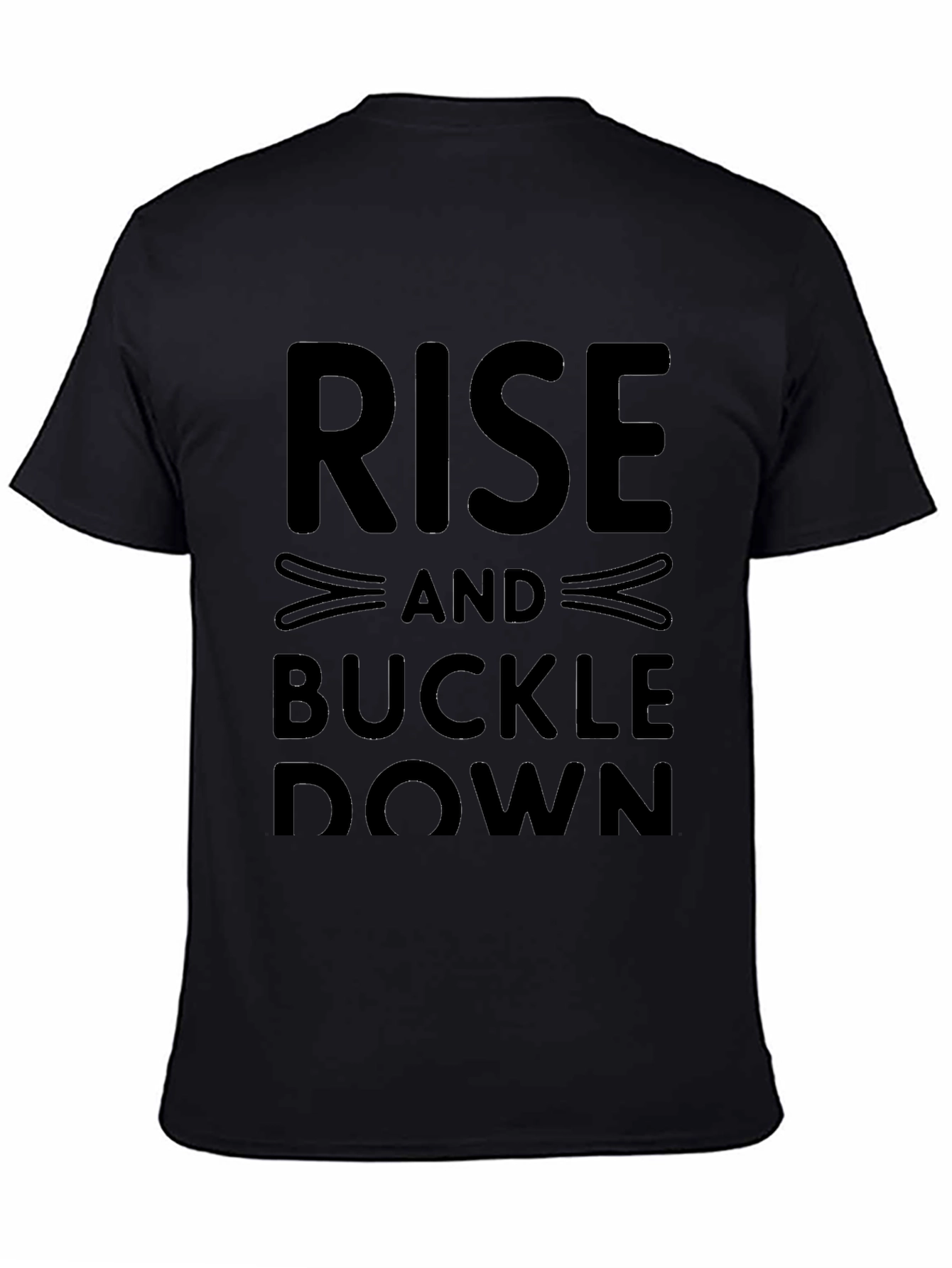 Rise and Buckle Down Graphic Tee - Black