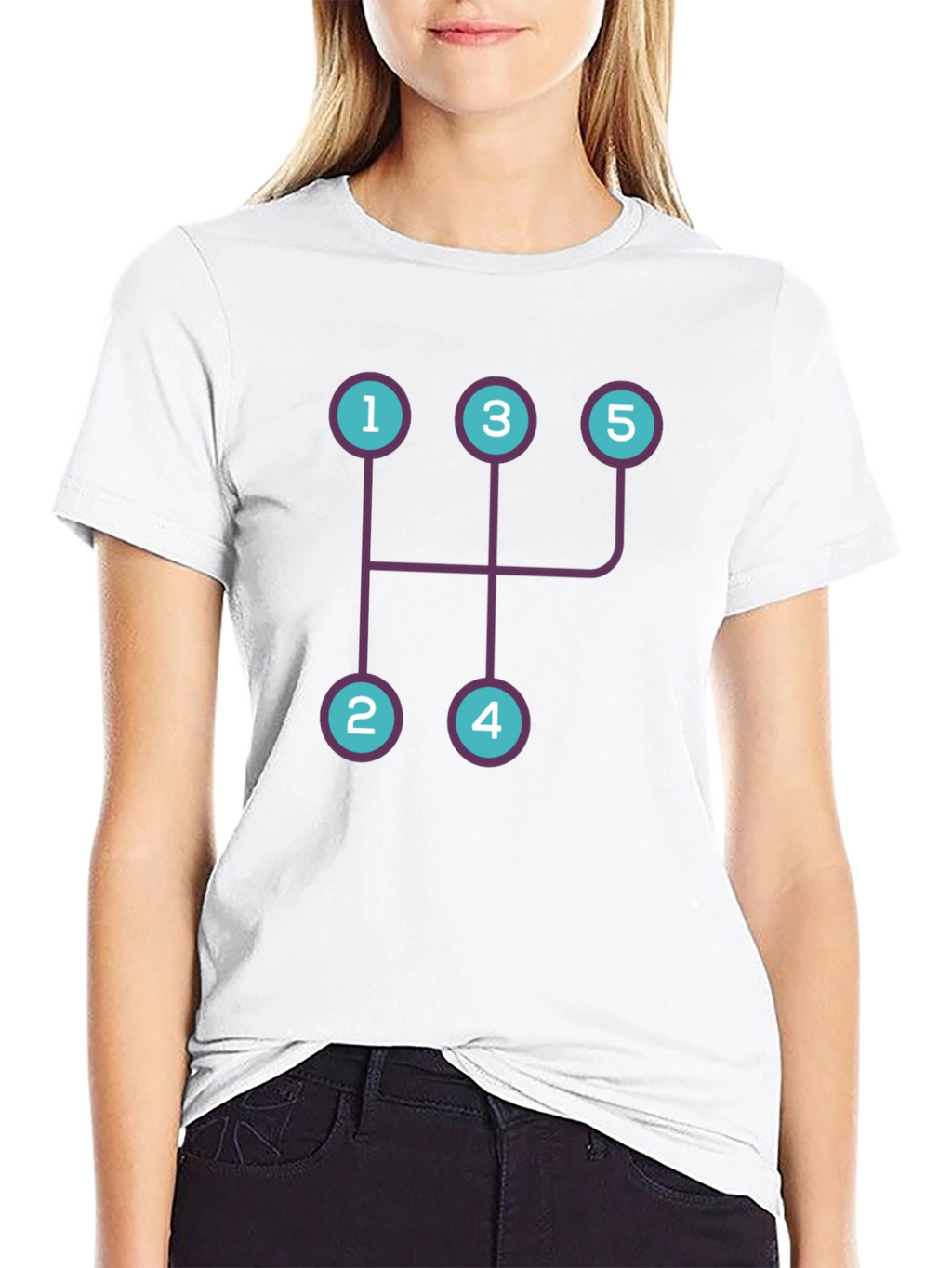 Manual Transmission Shift Pattern Graphic Tee