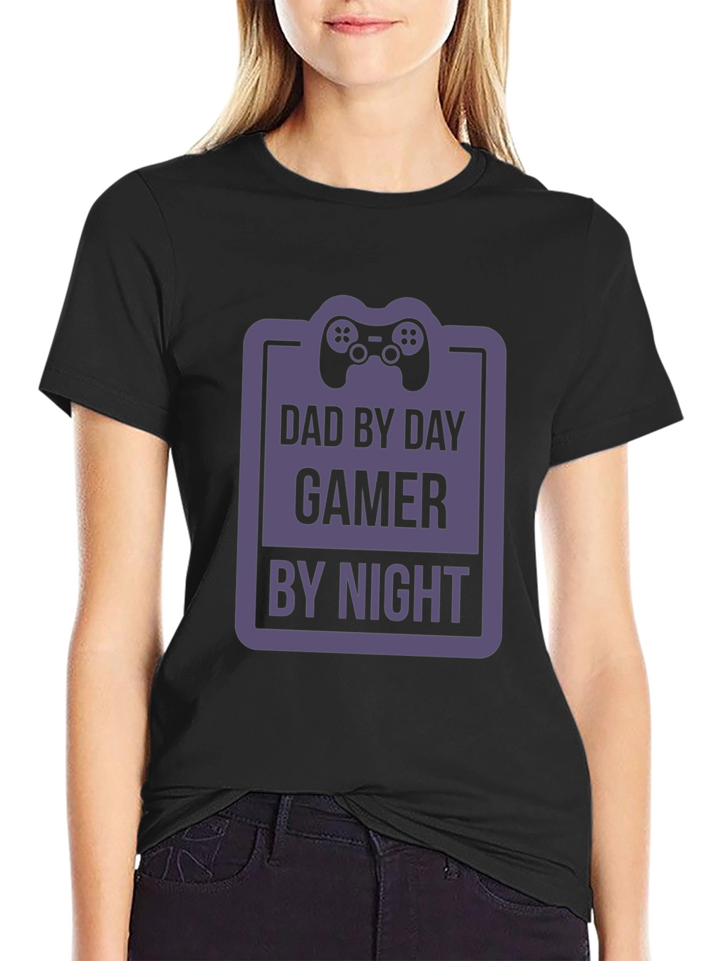 Dad By Day Gamer By Night Graphic T-Shirt