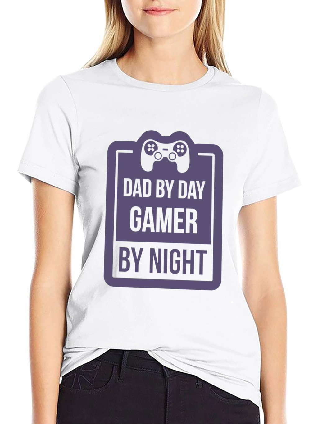Dad By Day Gamer By Night Graphic T-Shirt