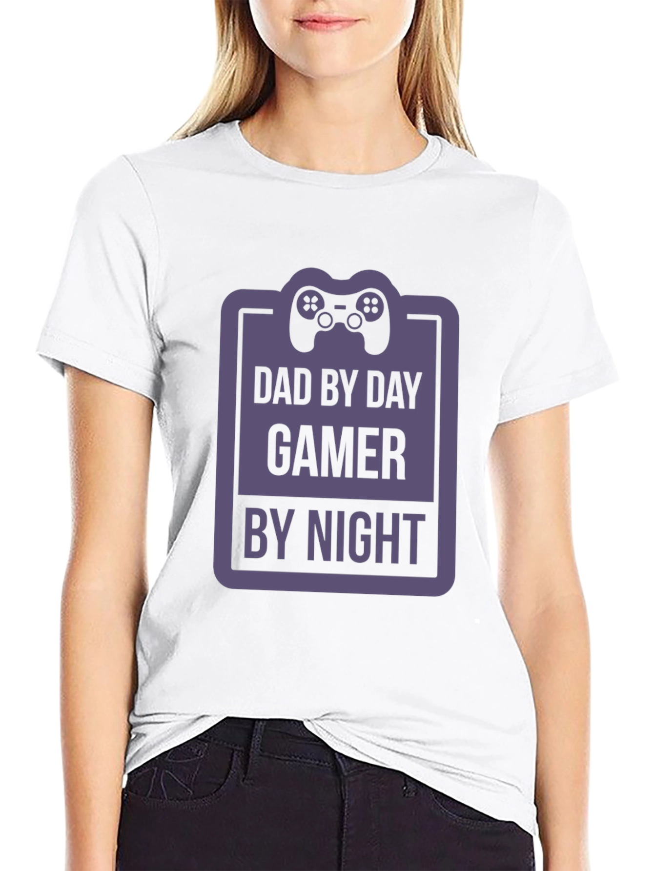Dad By Day Gamer By Night Graphic T-Shirt