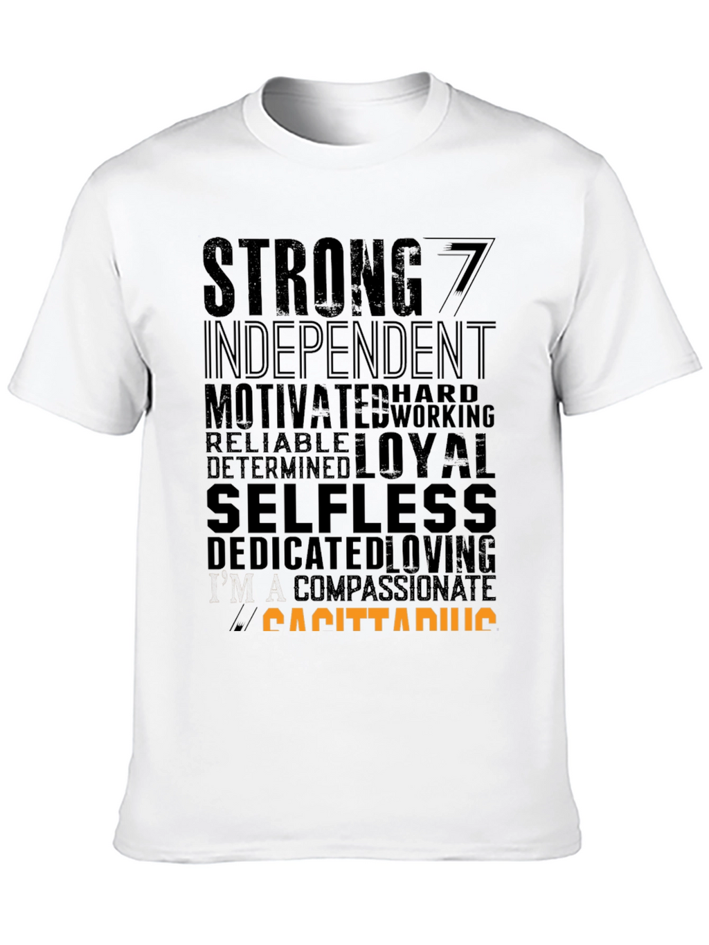 Sagittarius Zodiac Sign T-Shirt - Strong Loyal Selfless