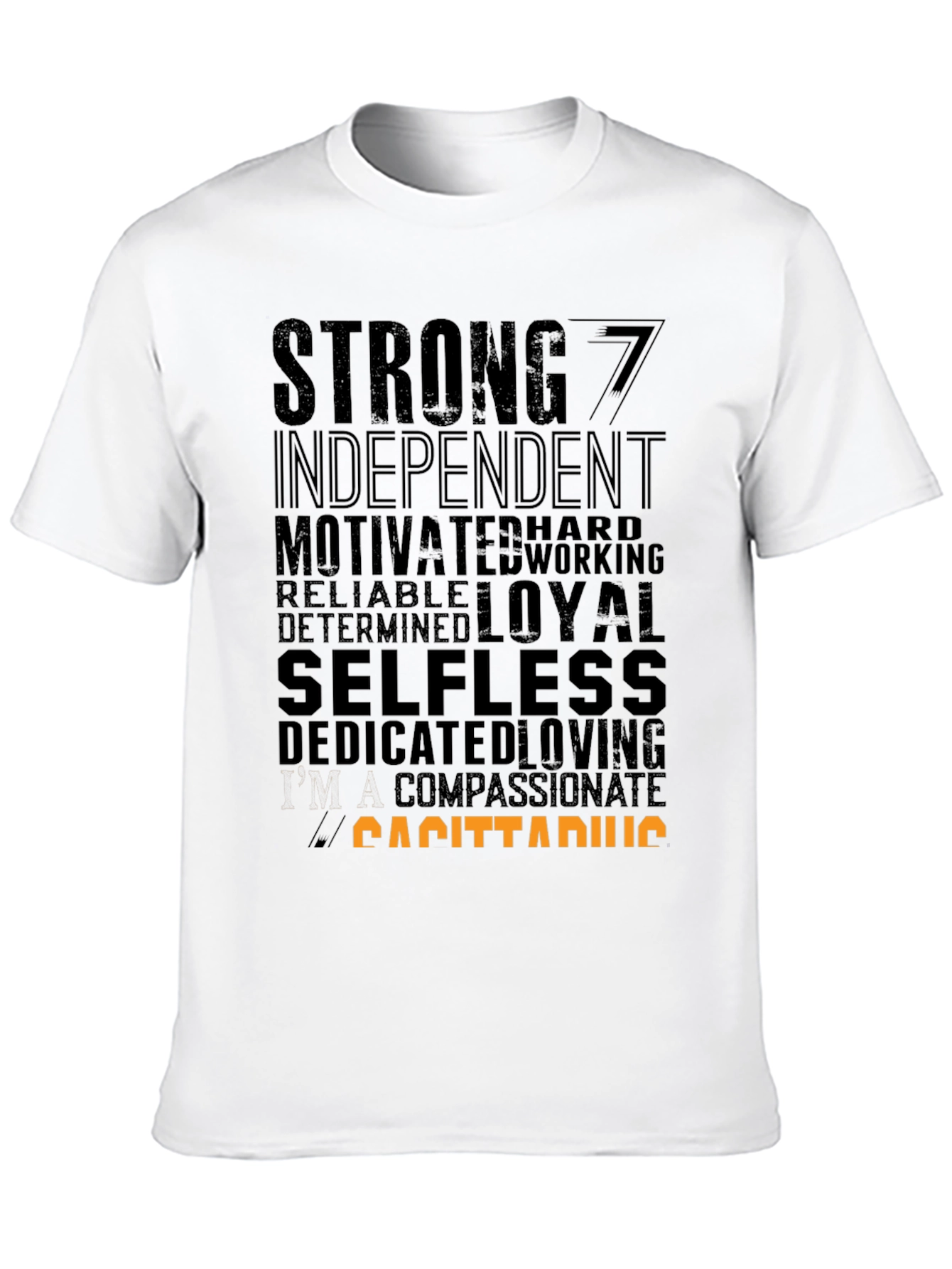 Sagittarius Zodiac Sign T-Shirt - Strong Loyal Selfless