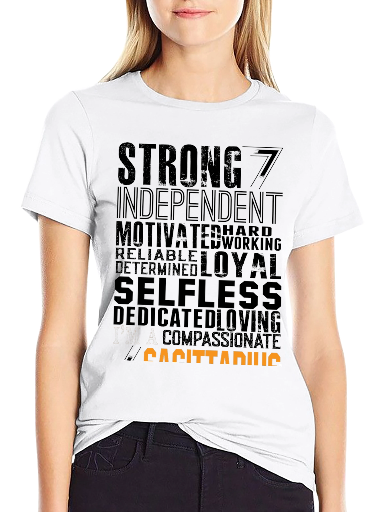 Sagittarius Zodiac Sign T-Shirt - Strong Loyal Selfless