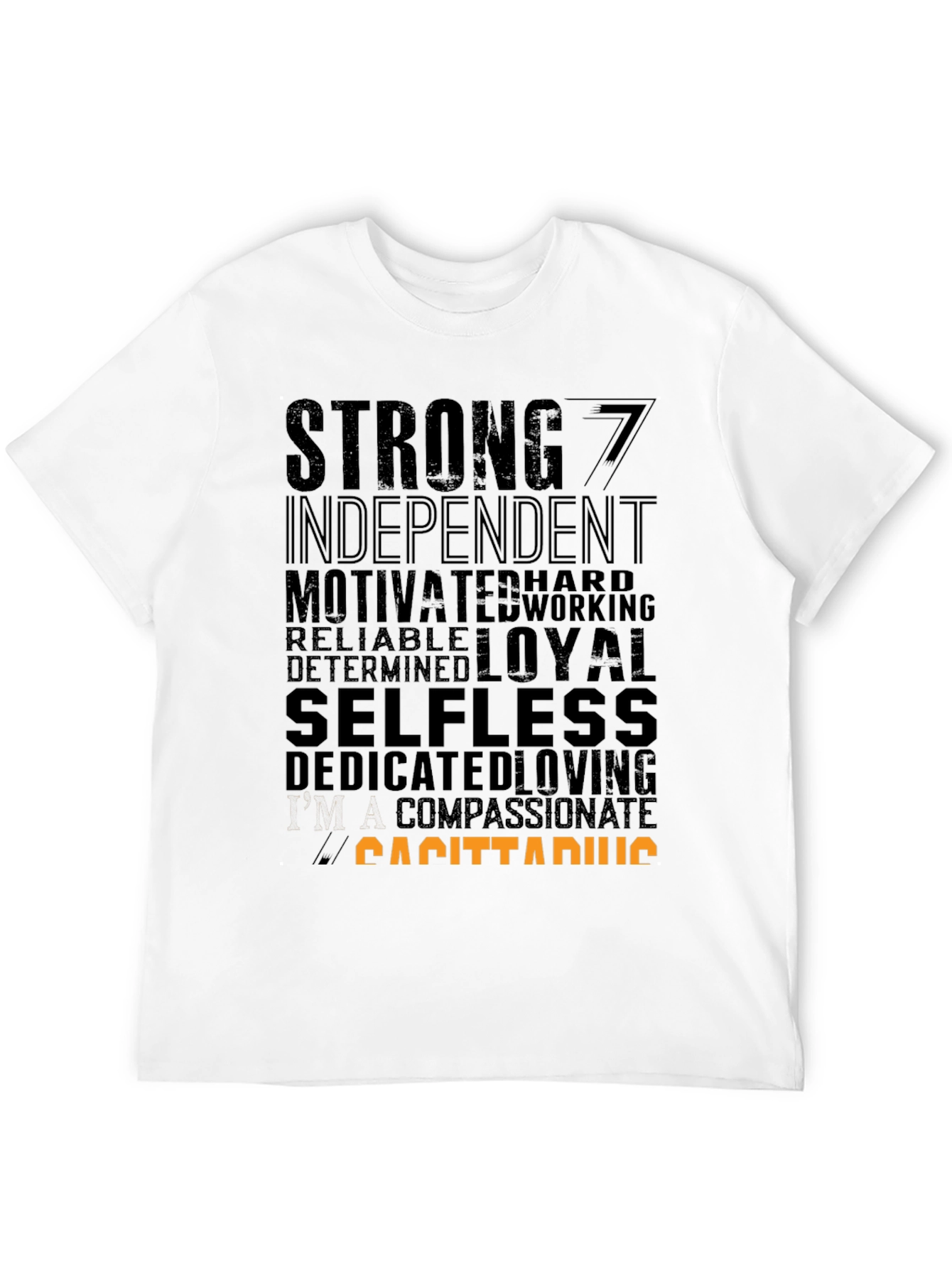 Sagittarius Zodiac Sign T-Shirt - Strong Loyal Selfless