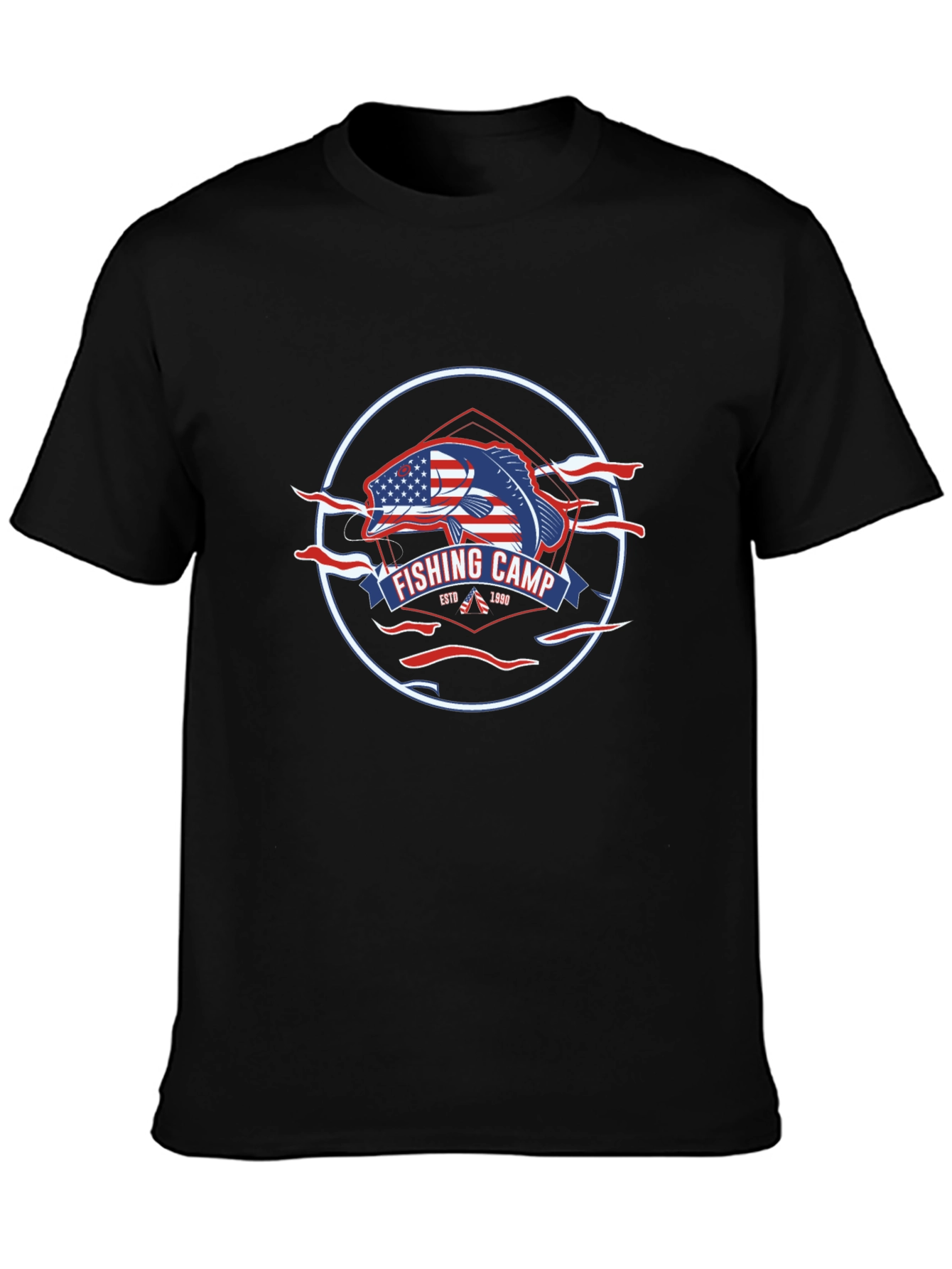 Fishing Camp Patriotic T-Shirt