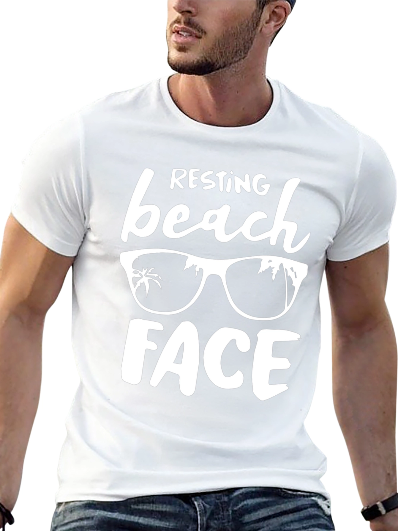 Resting Beach Face T-Shirt - Vacation Ready!