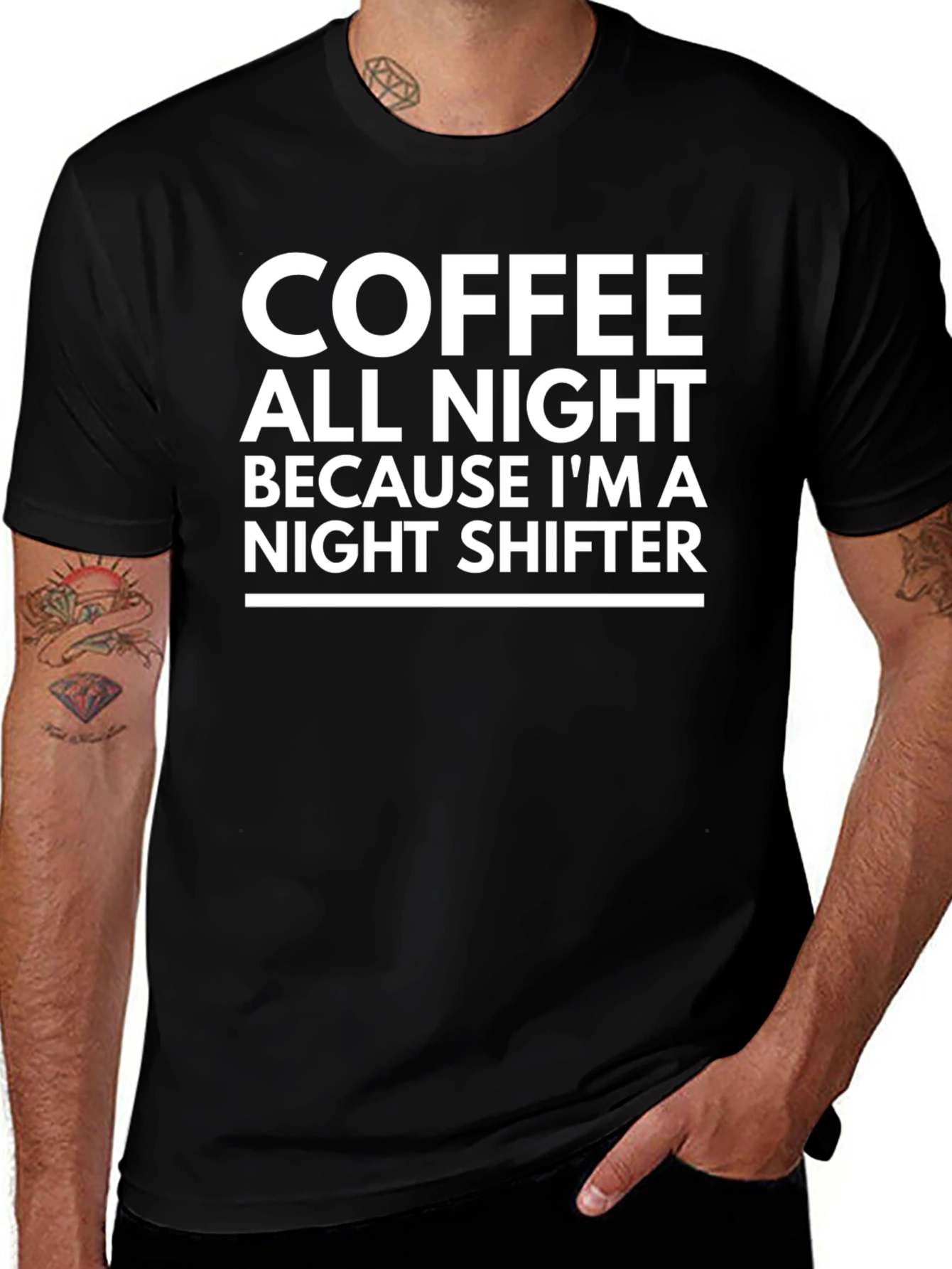 Coffee All Night Night Shifter Tee