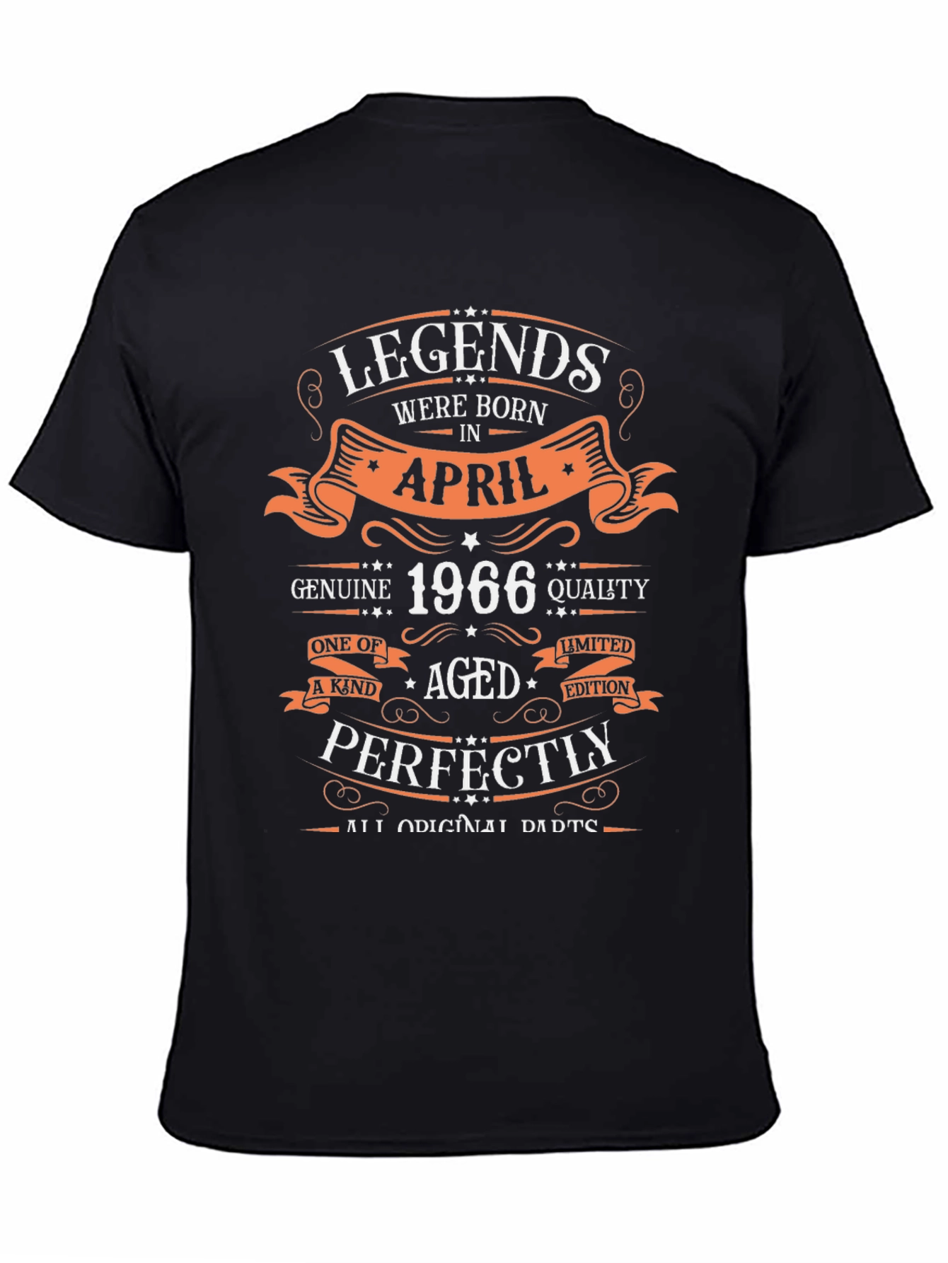 Legends Born in April 1966 Birthday T-Shirt
