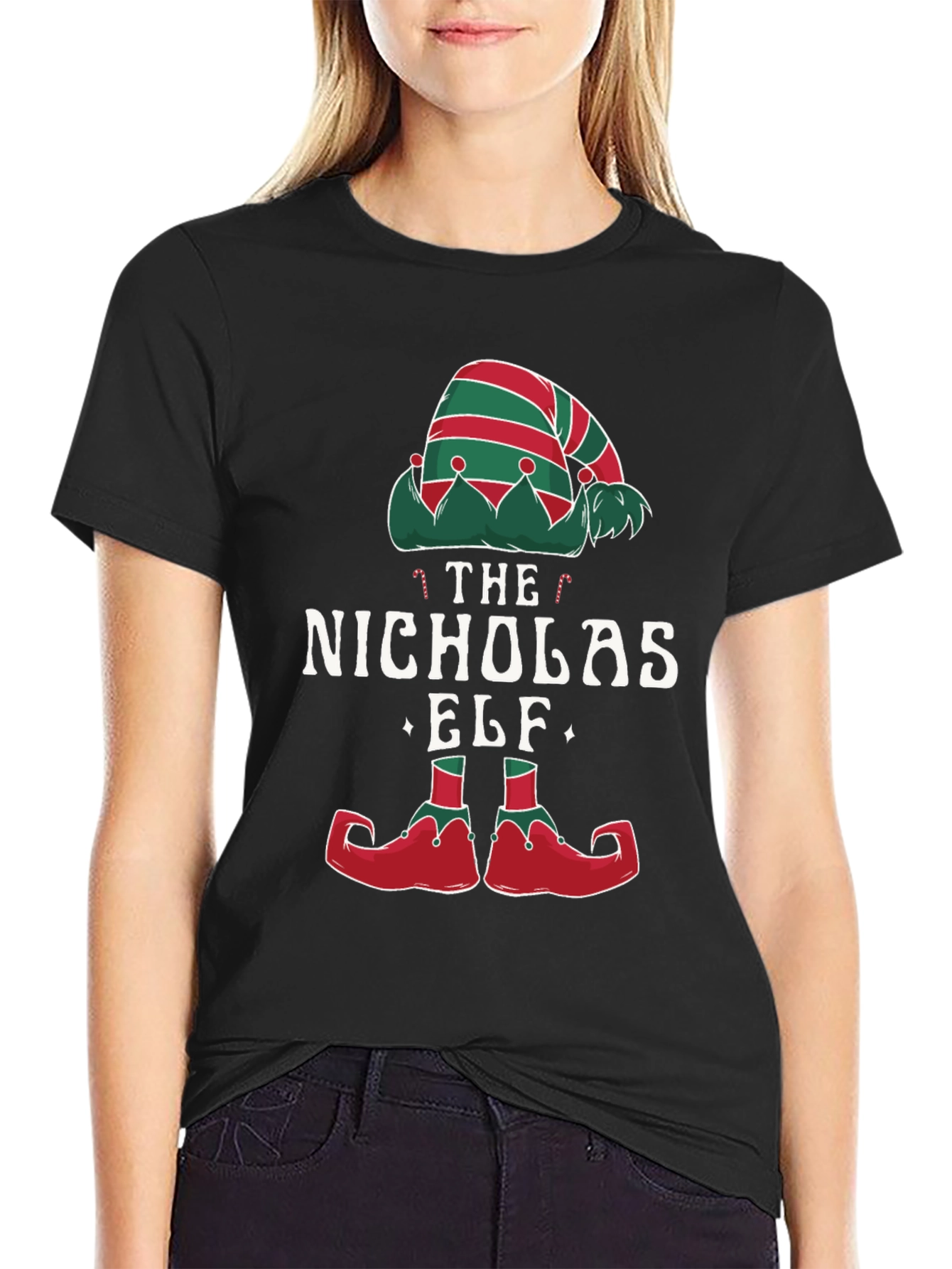 The Nicholas Elf Christmas T-Shirt - Holiday Family Matching Tee