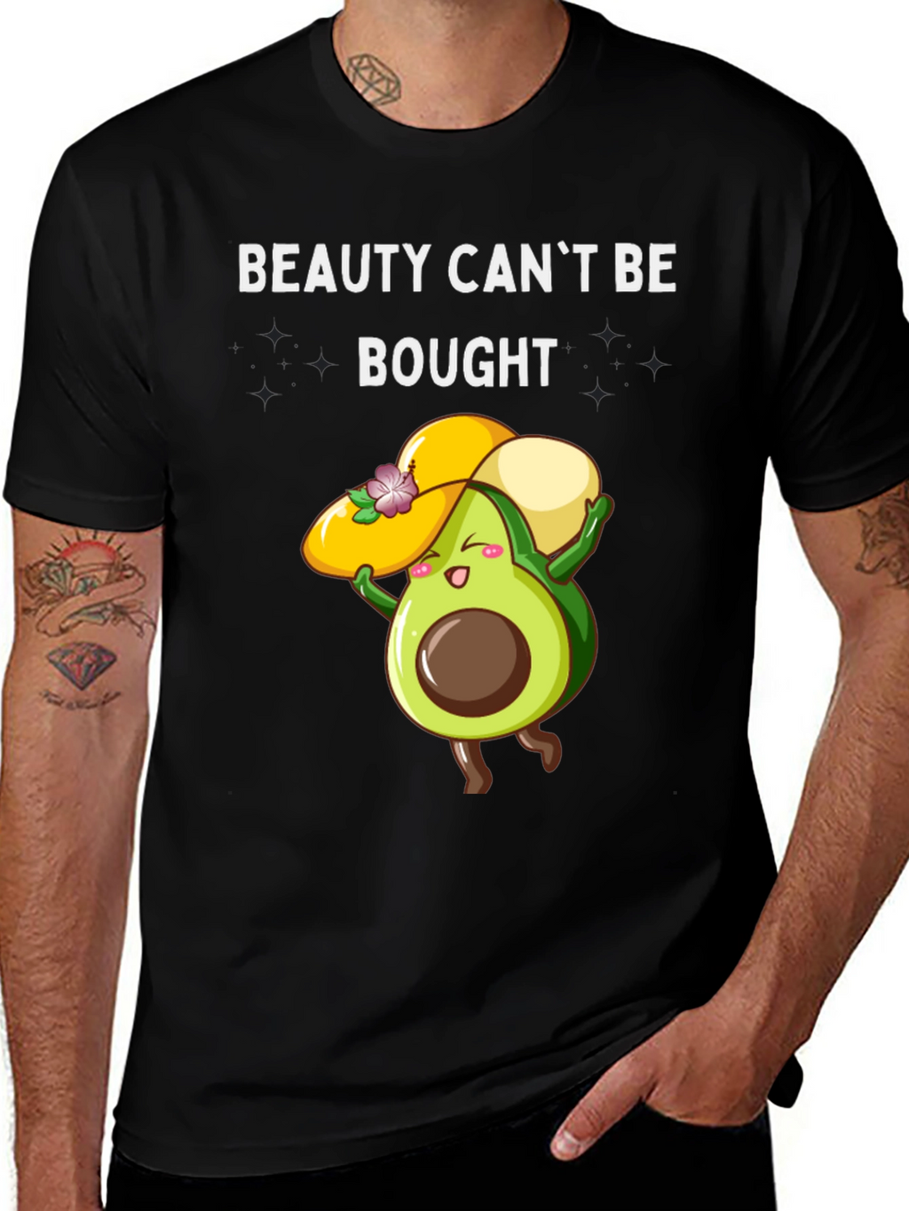 Beauty Cant Be Bought T-Shirt Avocado Graphic