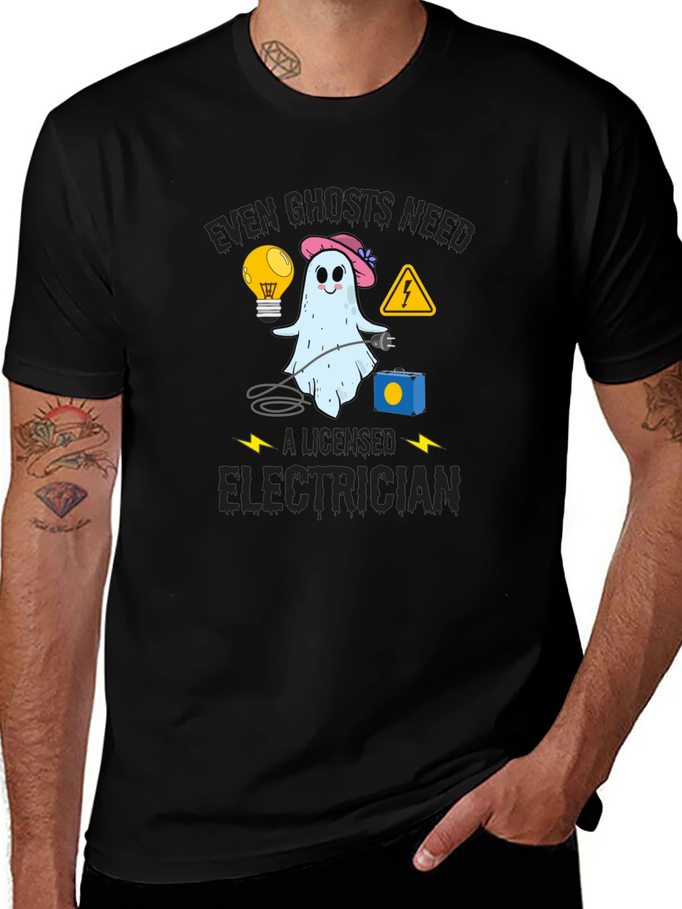 Ghost Electrician T-Shirt