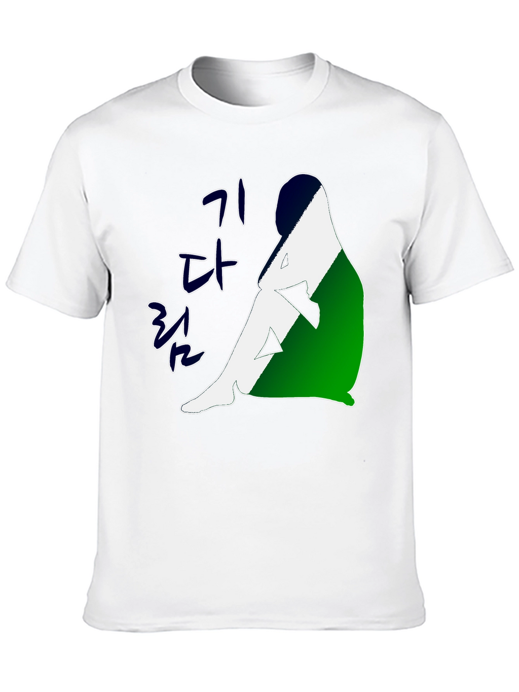 Korean Art Graphic Tee - Unisex Black T-Shirt