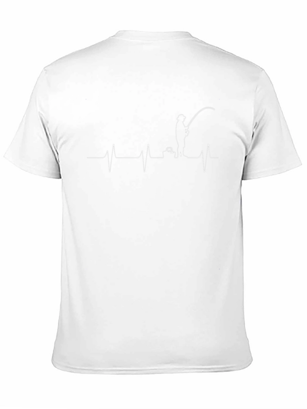 Fisherman Heartbeat T-Shirt - Anglers Life Line Tee