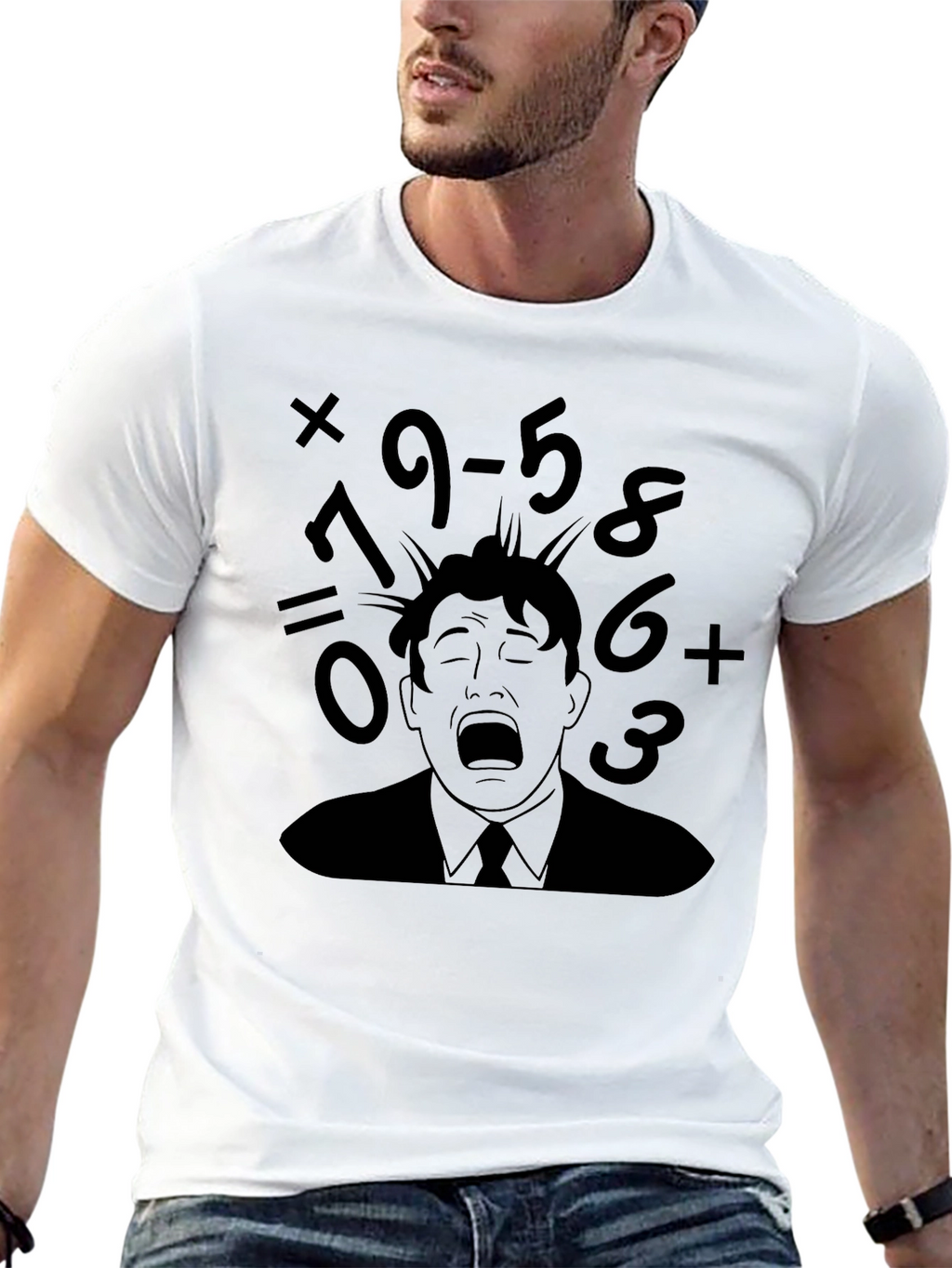 Math Overload T-Shirt - Mens Black Graphic Tee