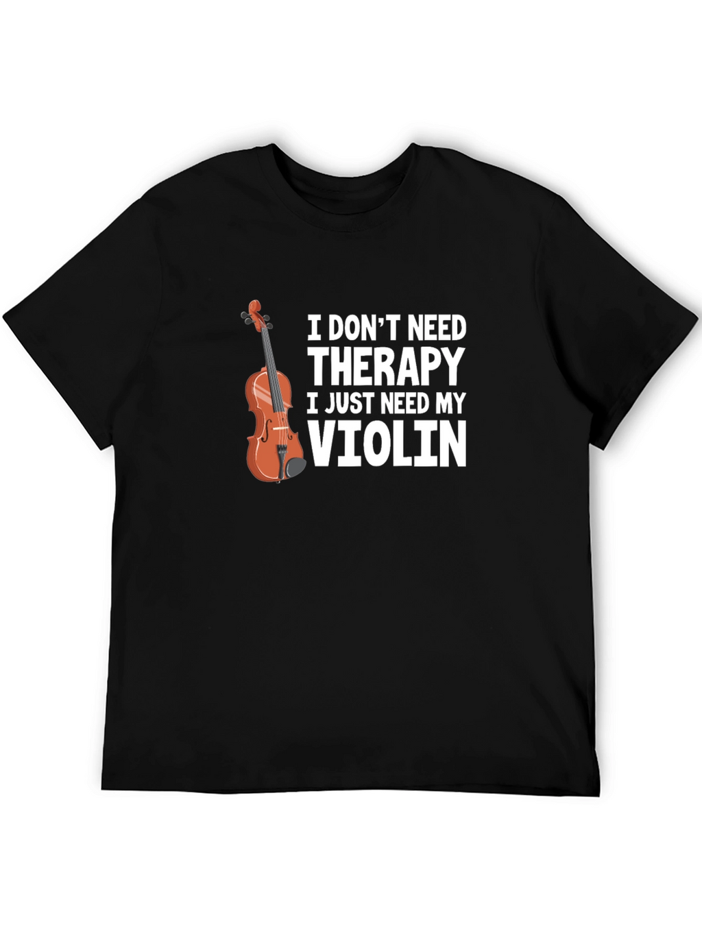 Therapy Violin Graphic Tee Shirt