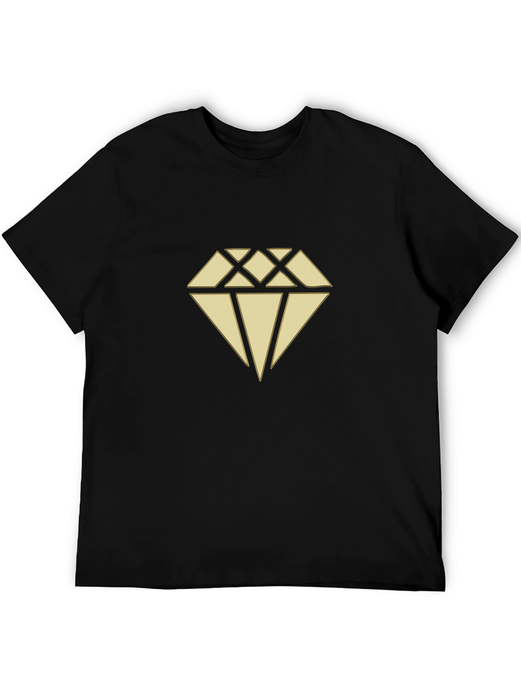 Diamond Graphic Print Crew Neck T-Shirt