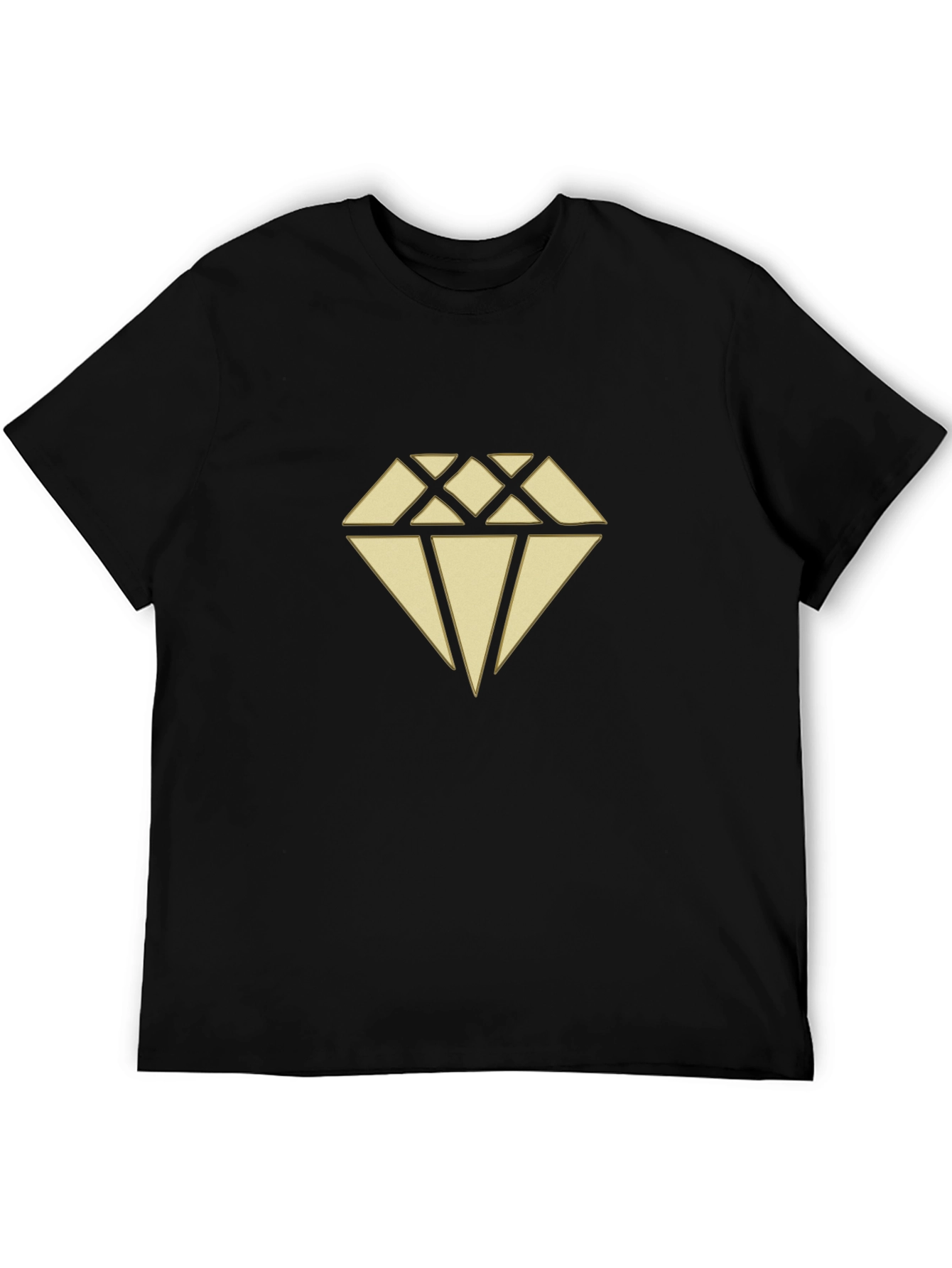 Diamond Graphic Print Crew Neck T-Shirt