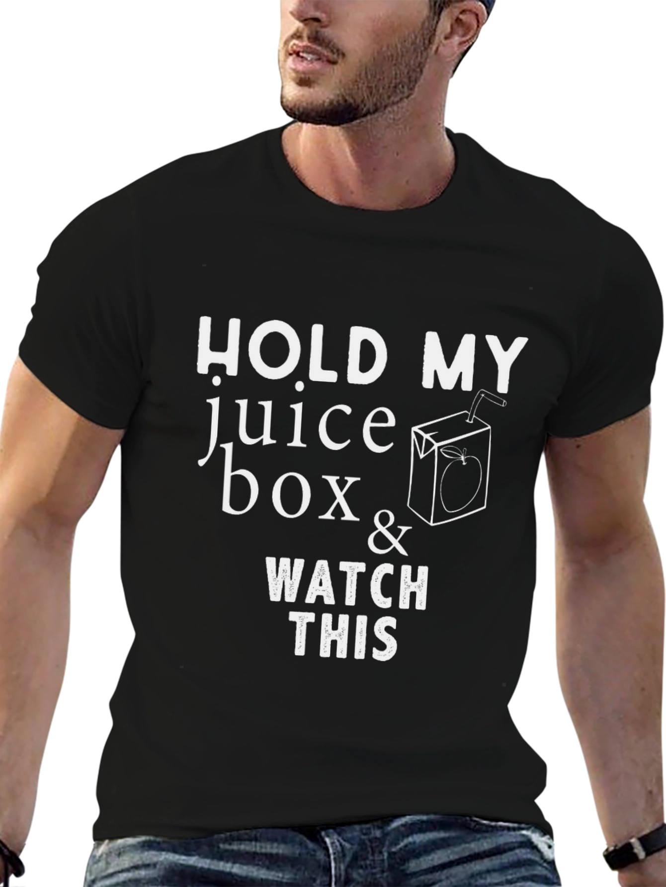 Hold My Juice Box Funny Graphic Tee